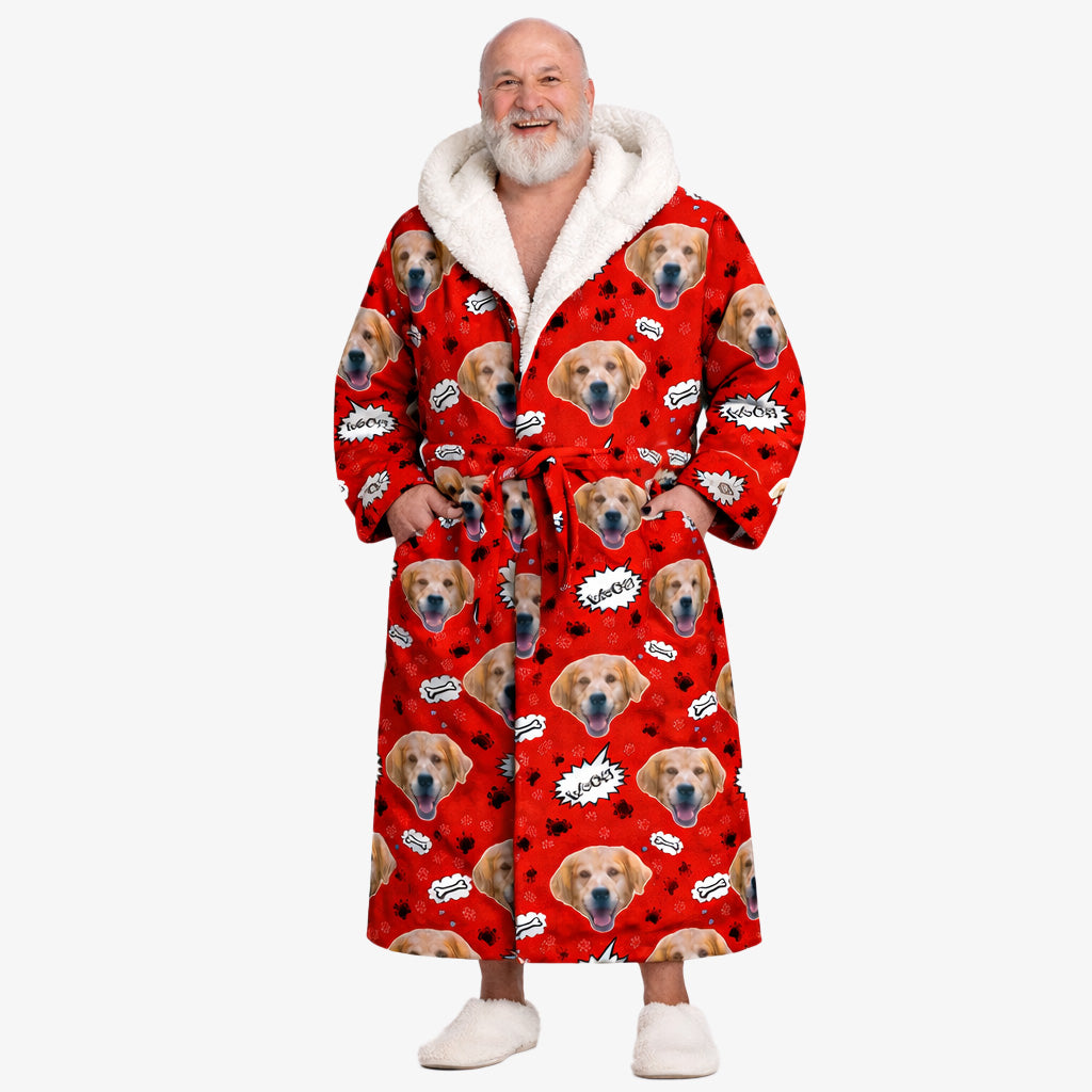 Woof Dog Personalized Bathrobe