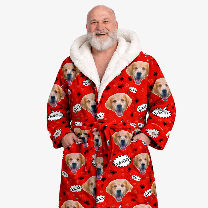 Woof Dog Personalized Bathrobe