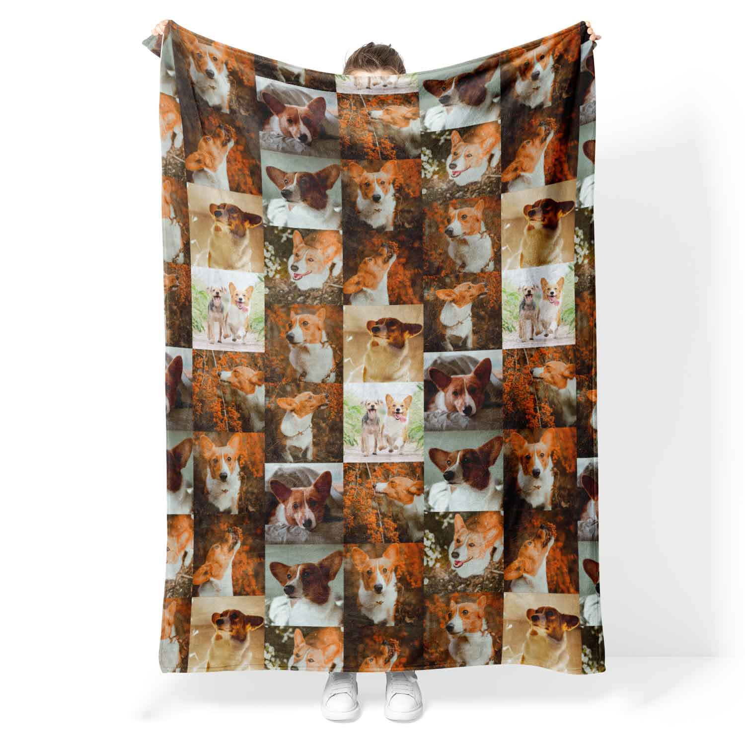 All Over Photo Collage Personalized Blanket With 40 Images