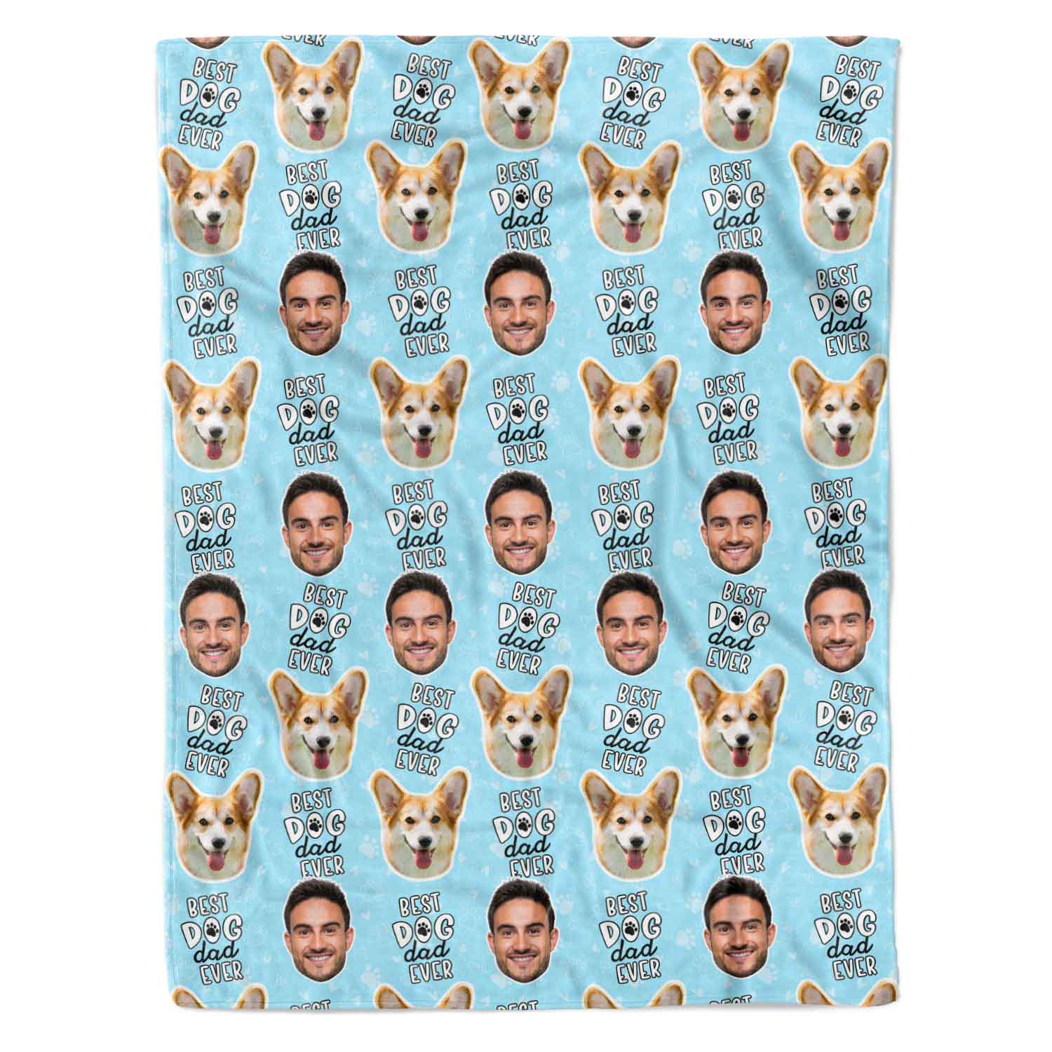 Best Dog Dad Ever Personalized Dog Blanket
