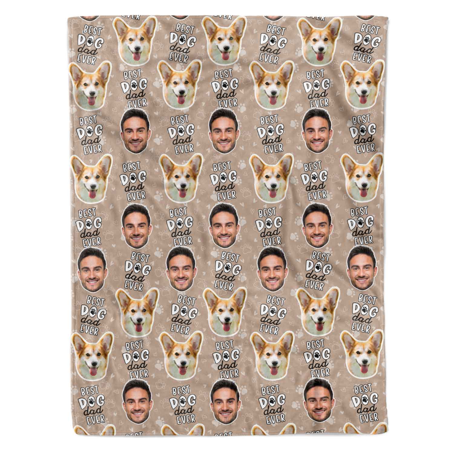 Best Dog Dad Ever Personalized Dog Blanket