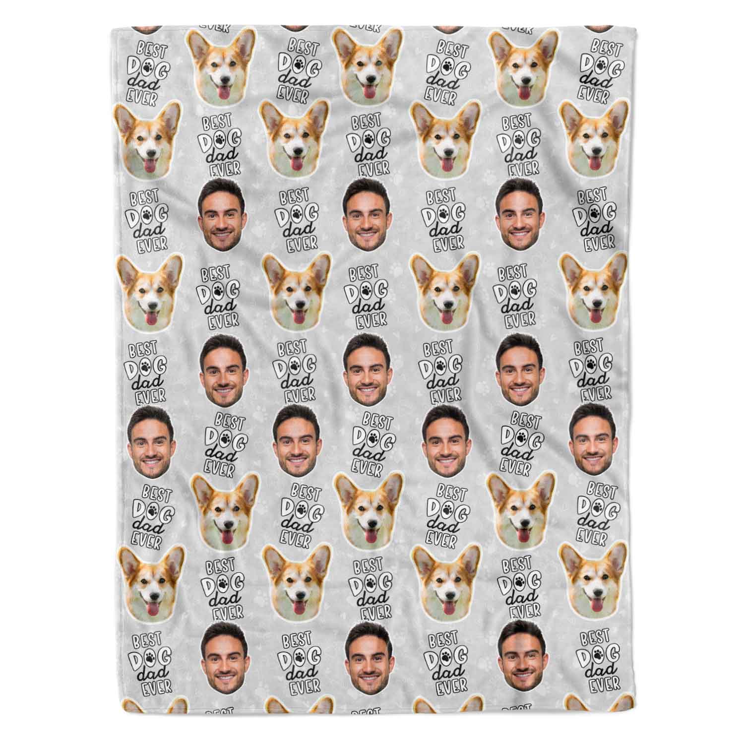 Best Dog Dad Ever Personalized Dog Blanket