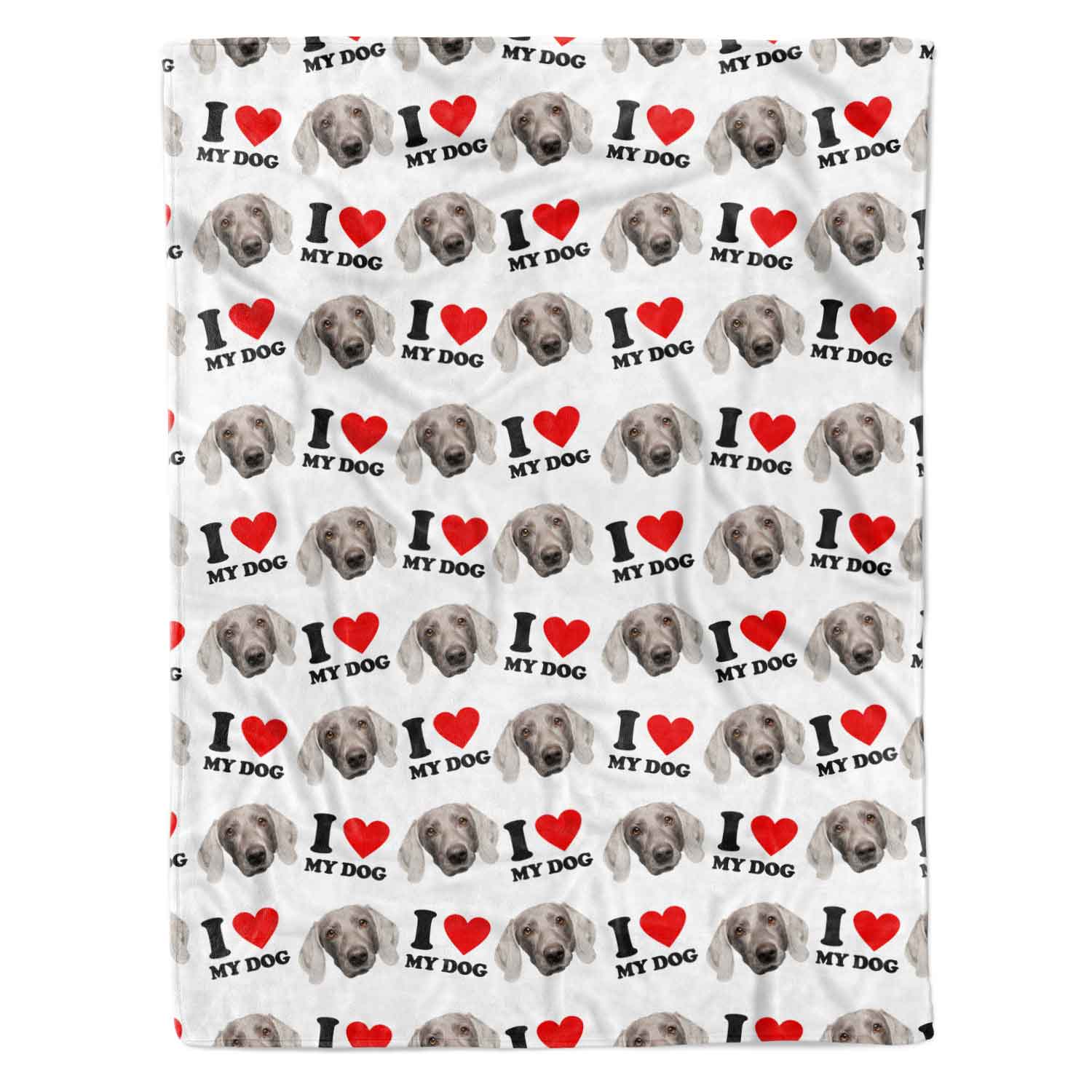 I Heart My Dog Personalized Dog Blanket
