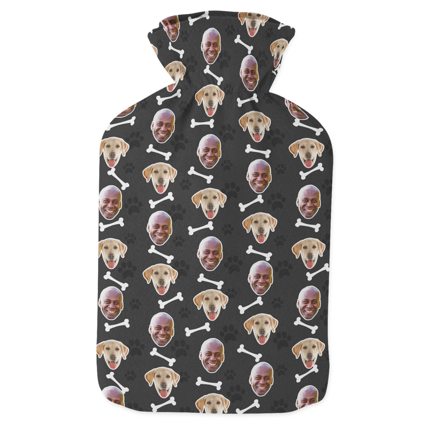 dog personalized hot water bottle cover