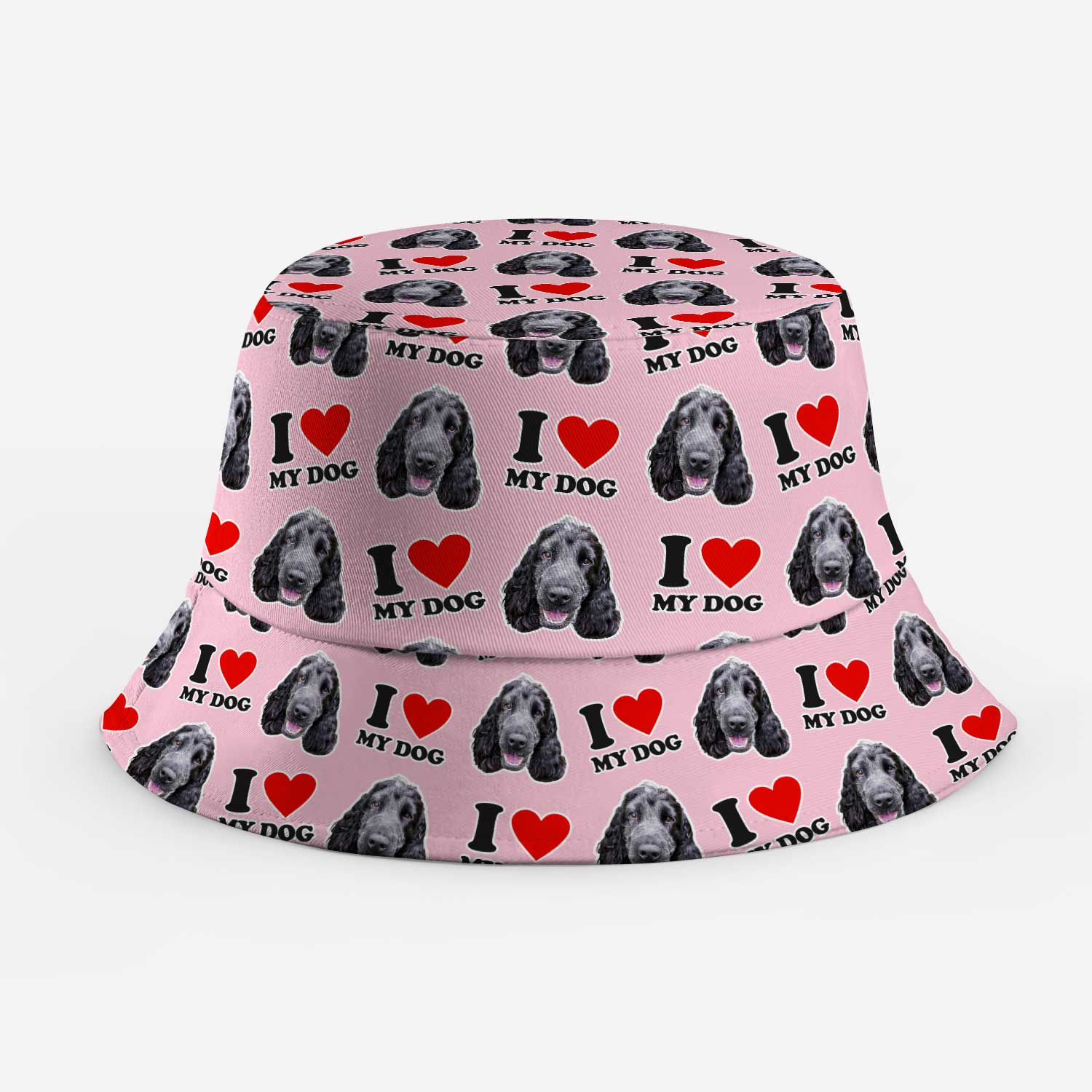 I Heart My Dog Custom Bucket Hat