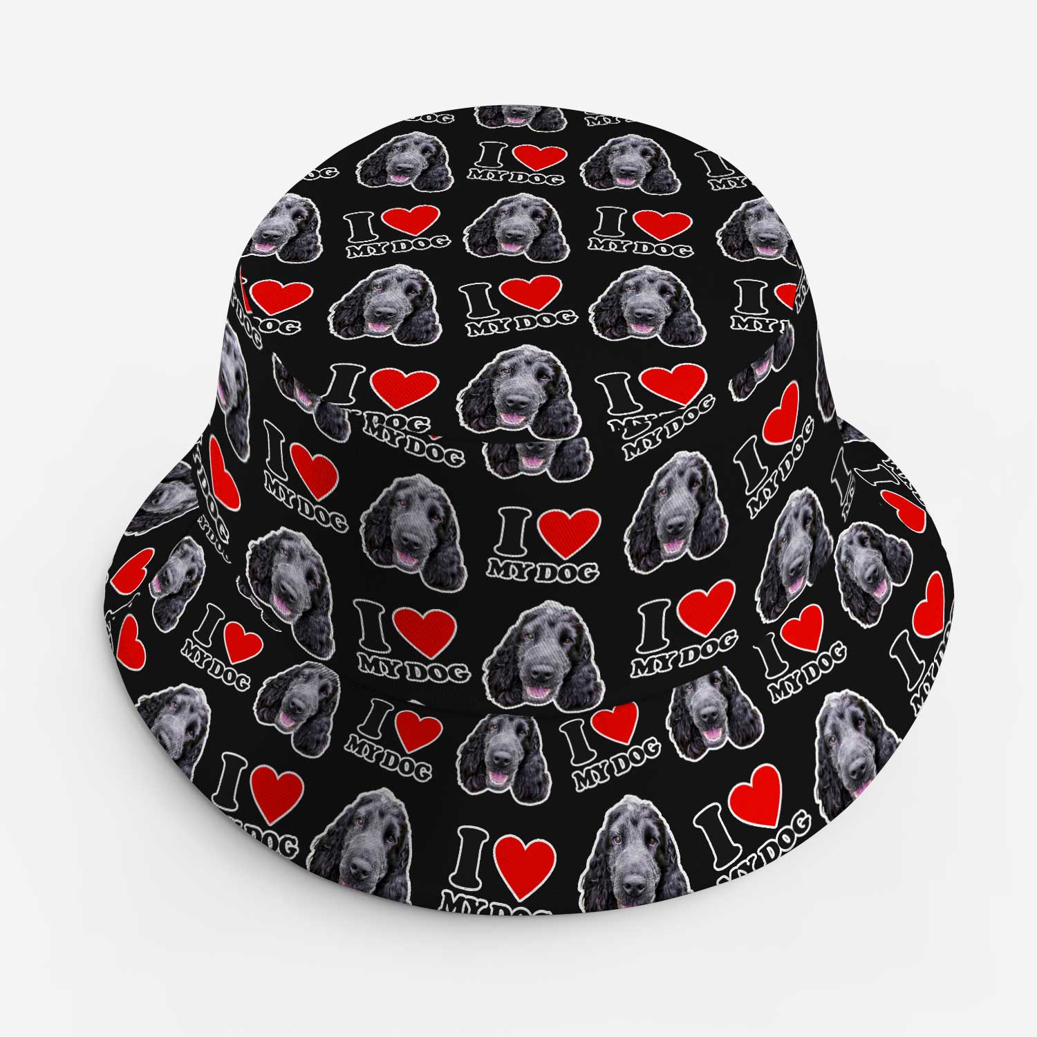 I Heart My Dog Custom Bucket Hat