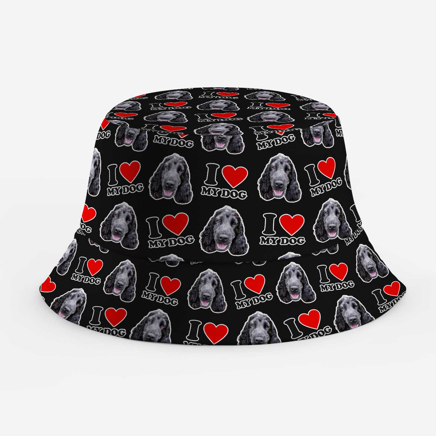 I Heart My Dog Custom Bucket Hat