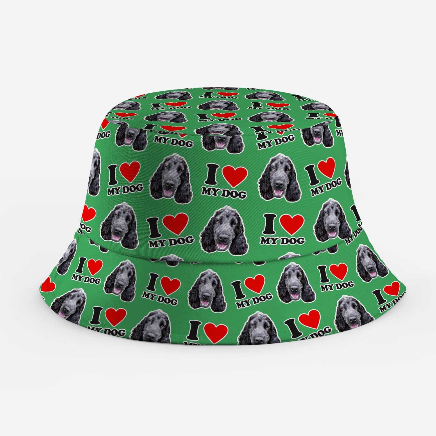 I Heart My Dog Custom Bucket Hat