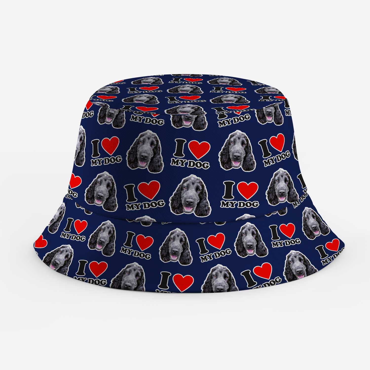 I Heart My Dog Custom Bucket Hat