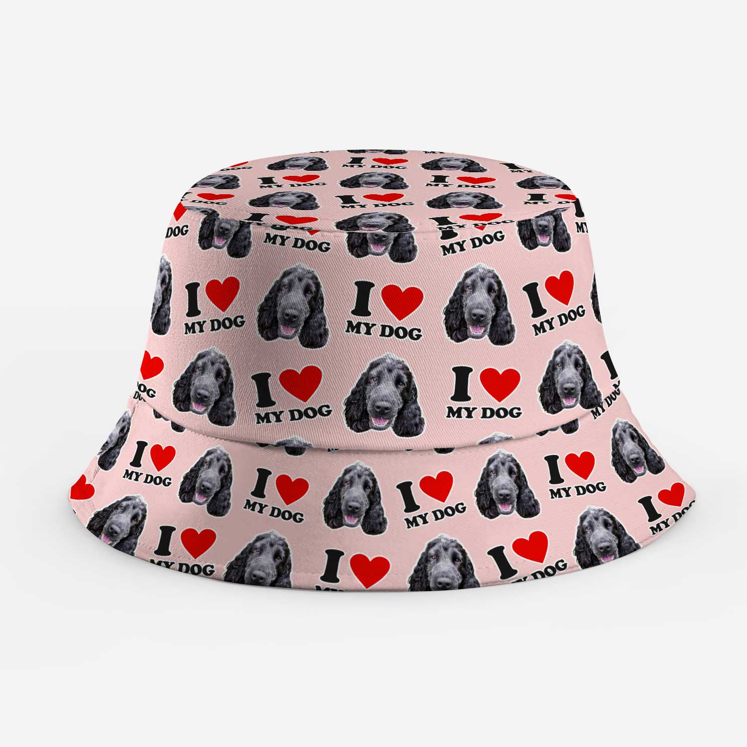 I Heart My Dog Custom Bucket Hat