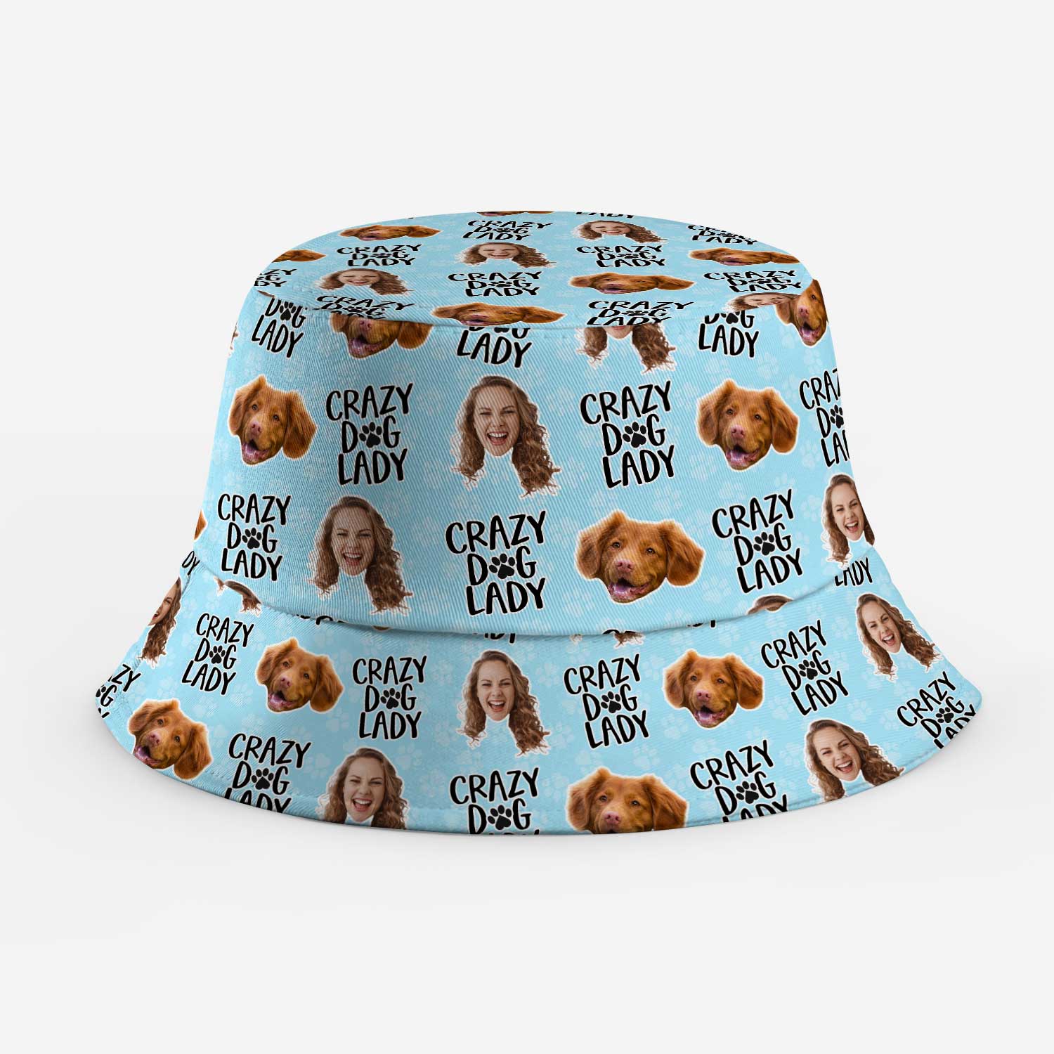 Crazy Dog Lady Custom Bucket Hat