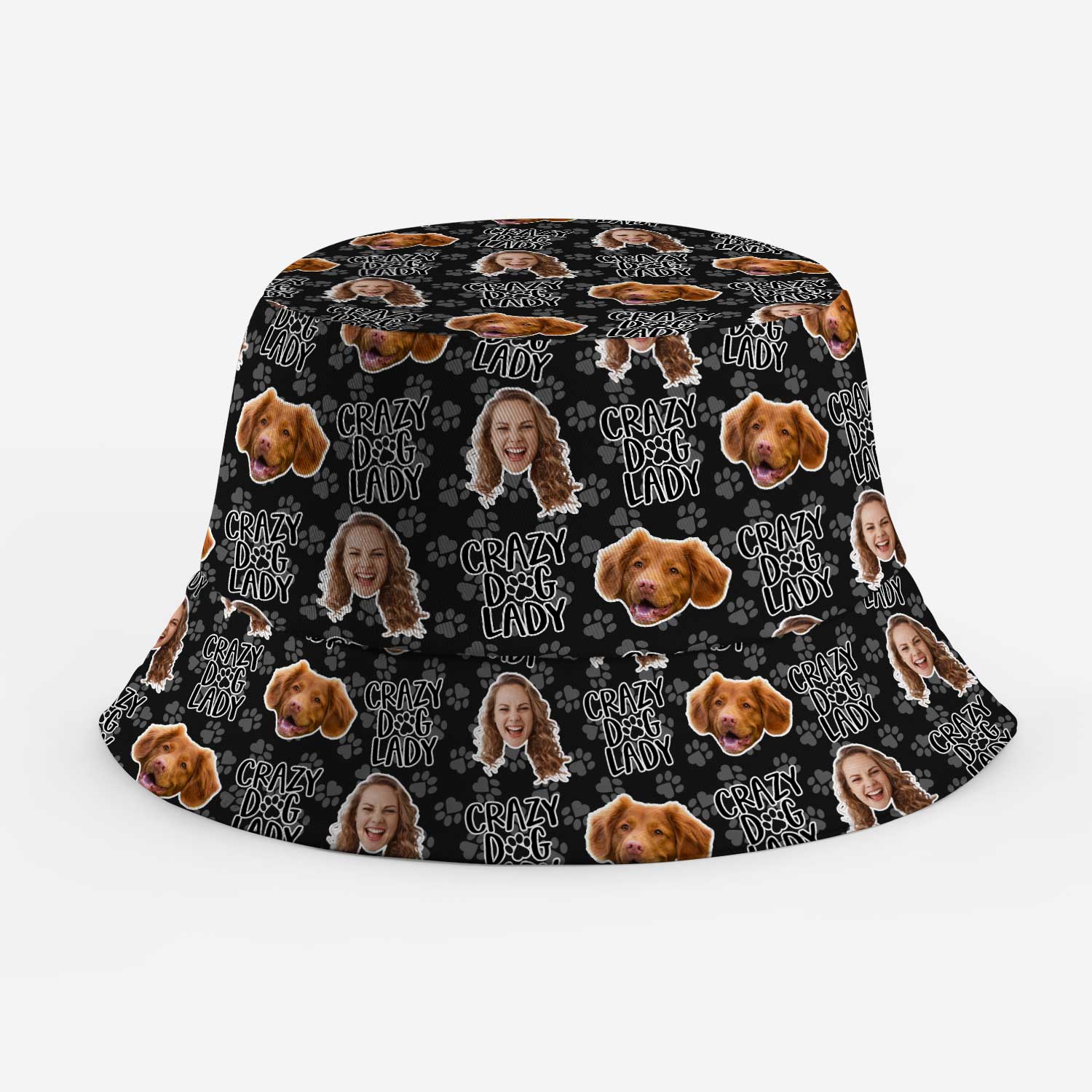 Crazy Dog Lady Custom Bucket Hat