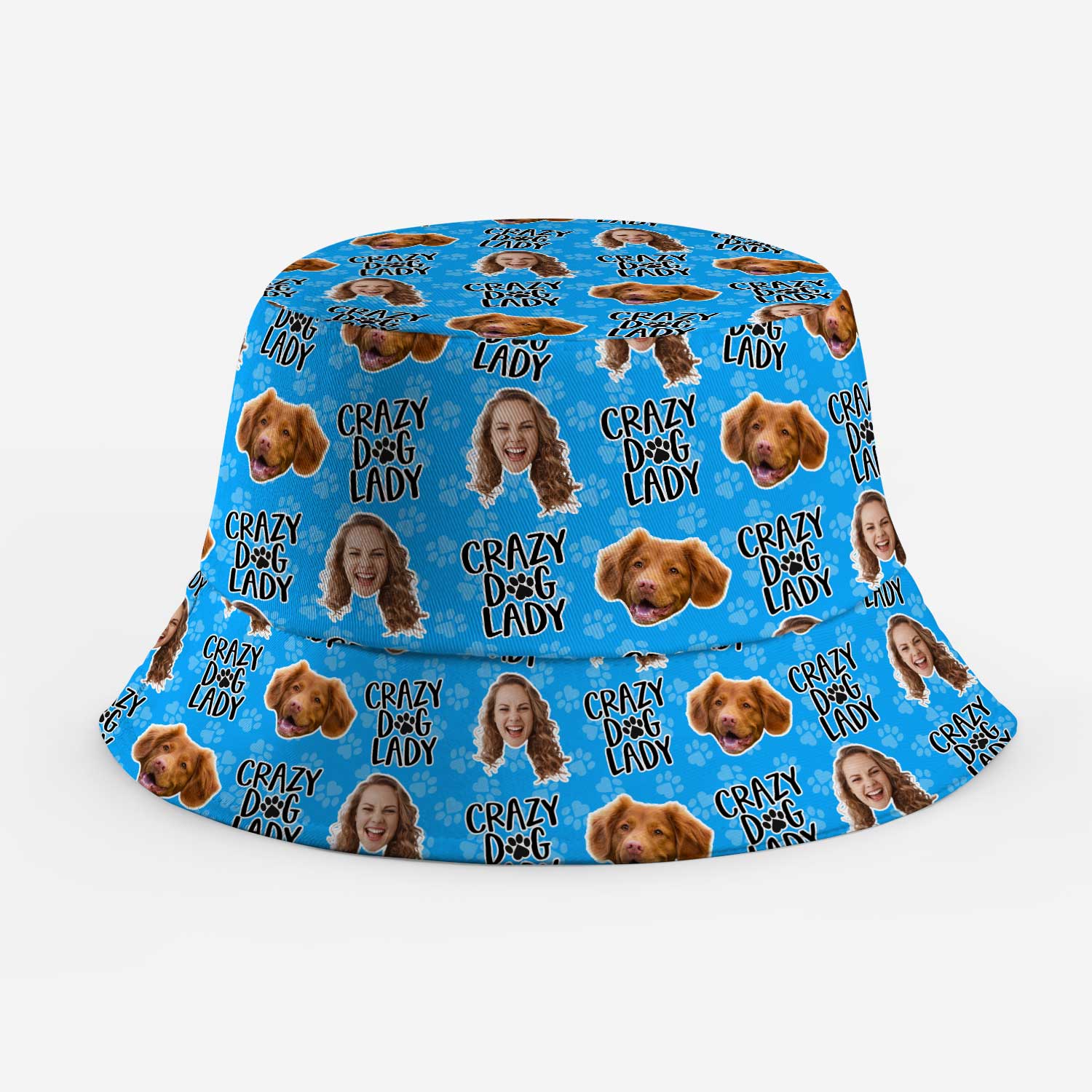 Crazy Dog Lady Custom Bucket Hat