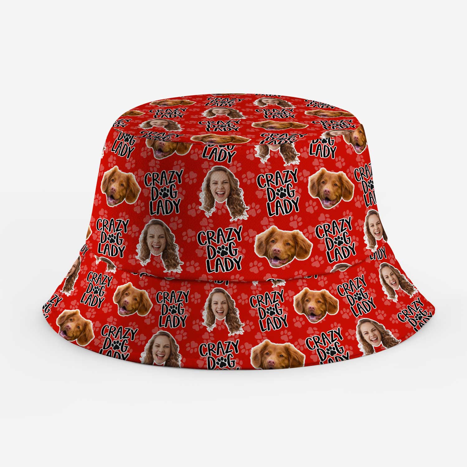 Crazy Dog Lady Custom Bucket Hat