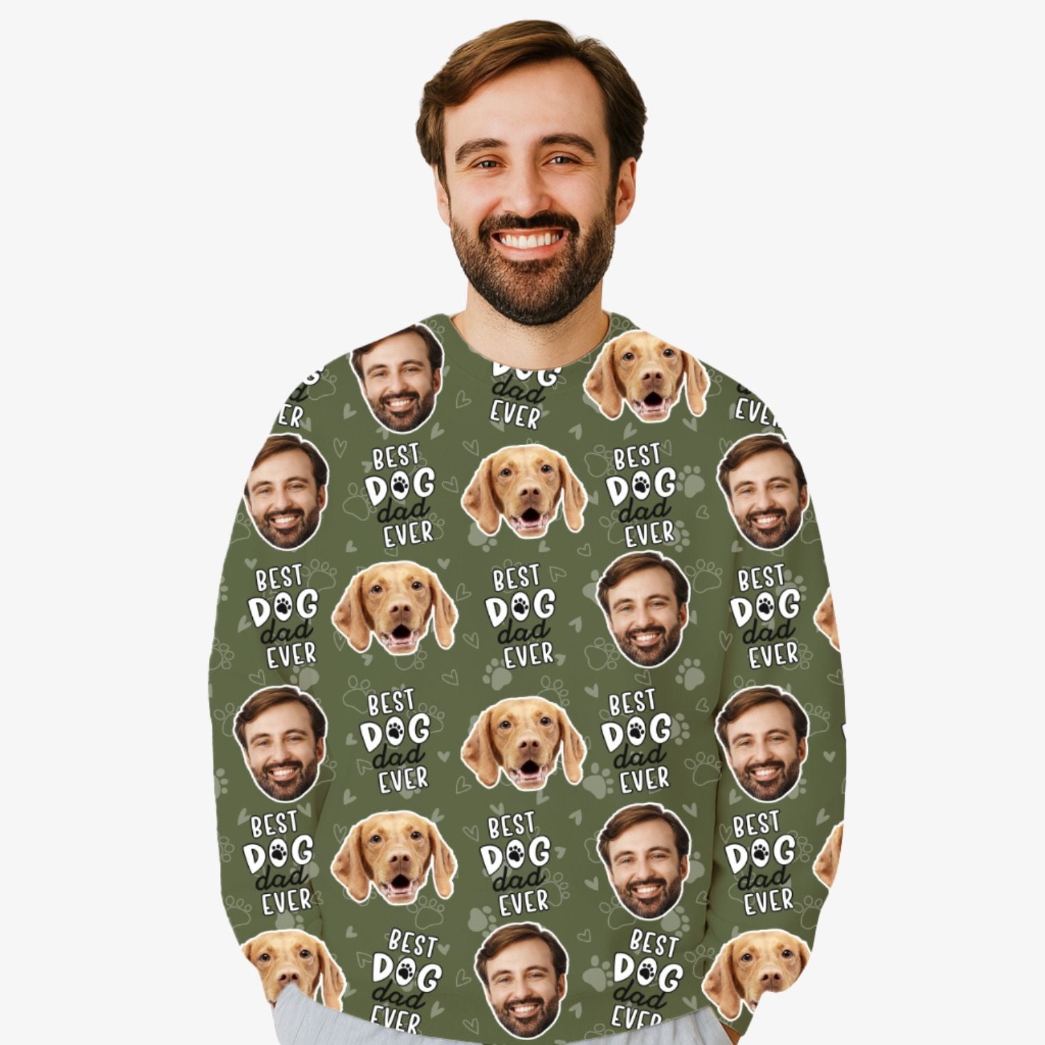 Best Dog Dad Ever Personalized Sweatshirt