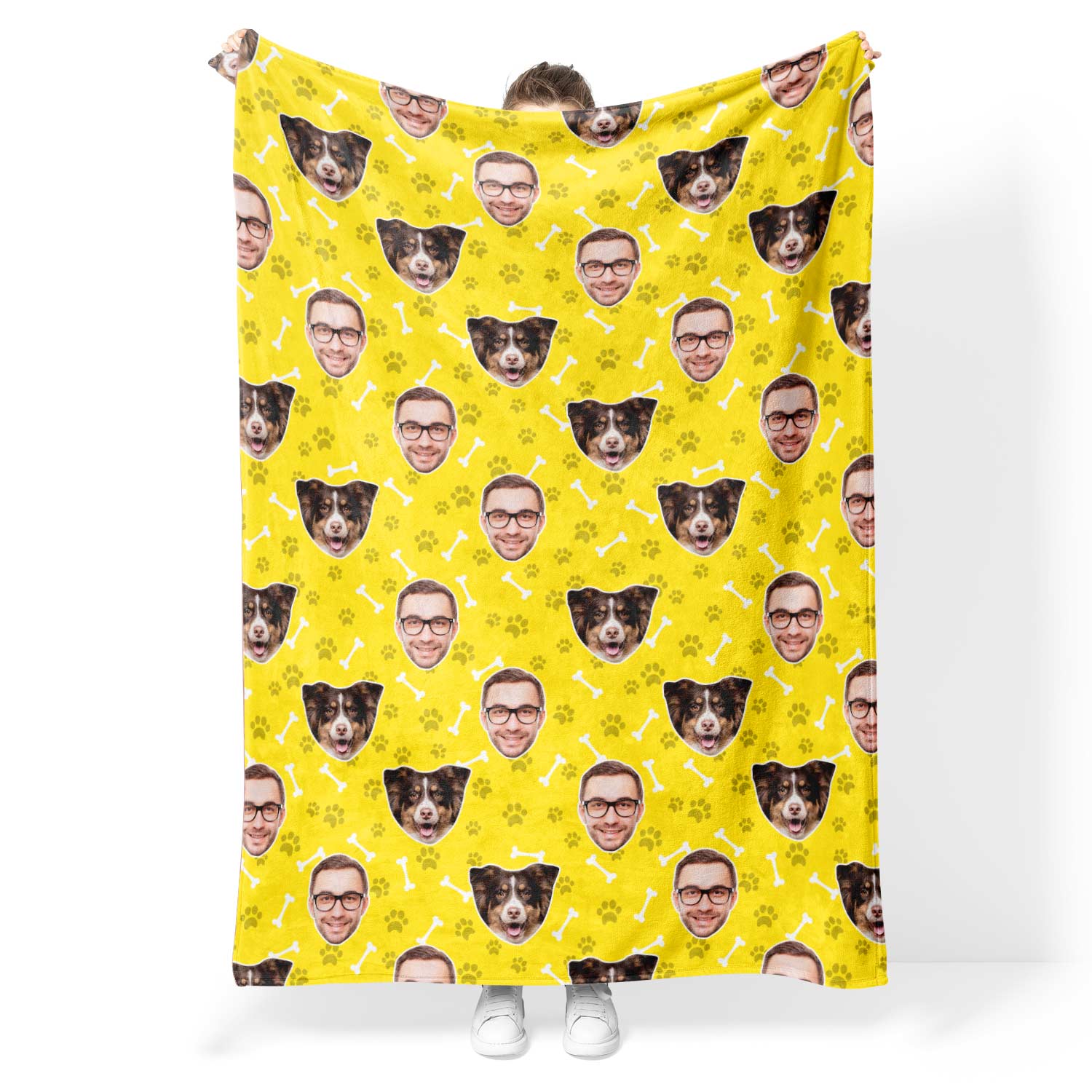 Dog & Owner Personalized Blanket
