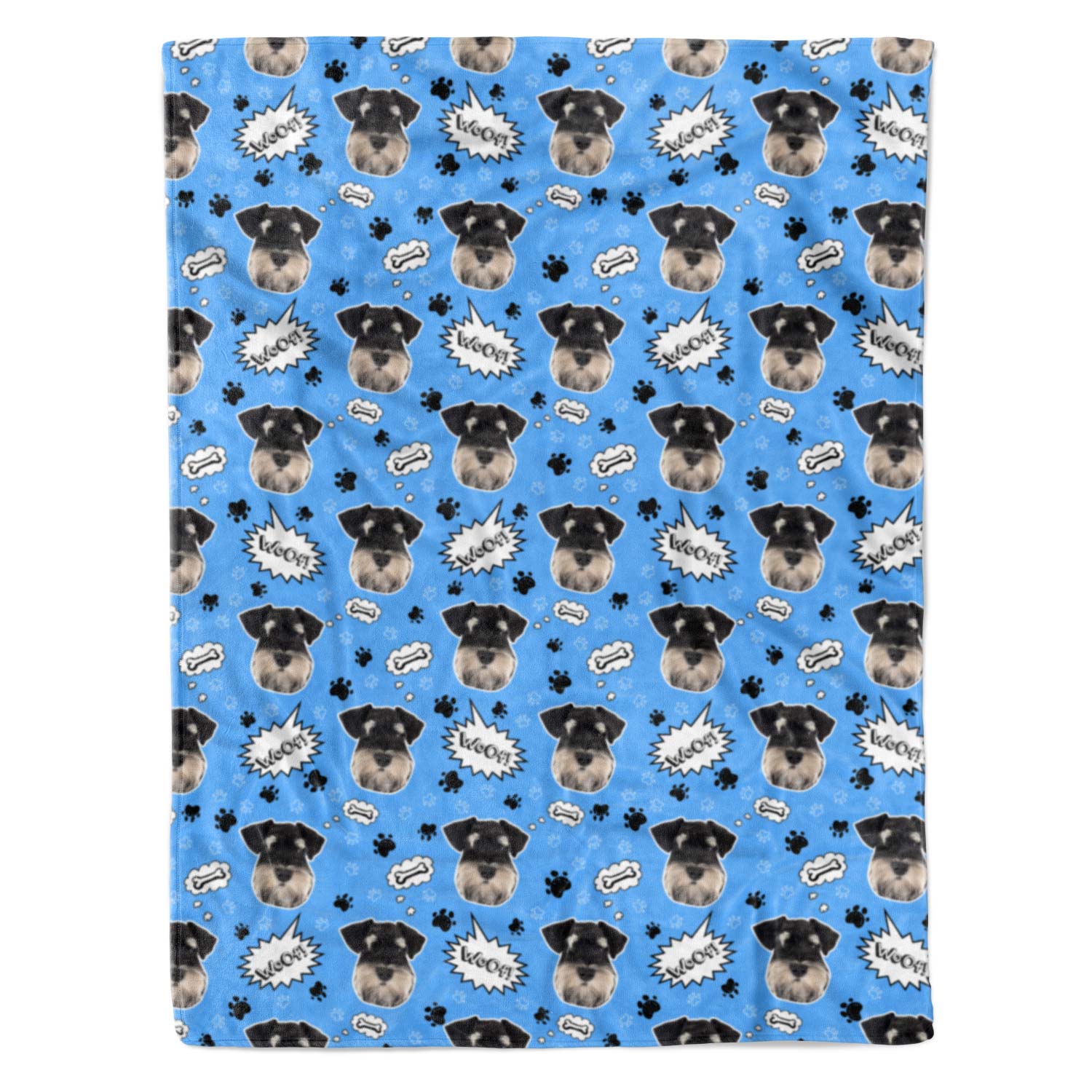 Woof Dog Personalized Blanket