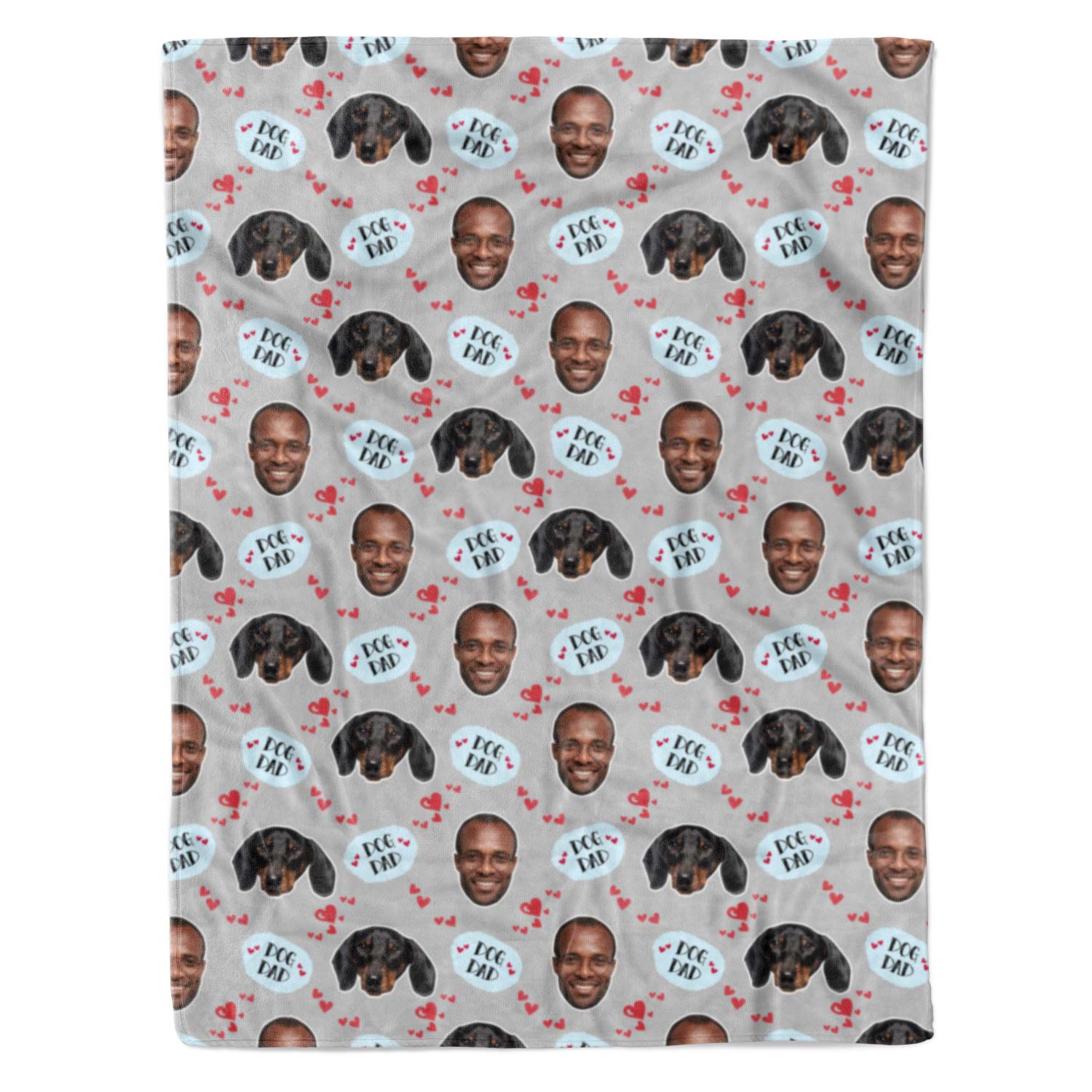 Dog Dad Personalized Blanket