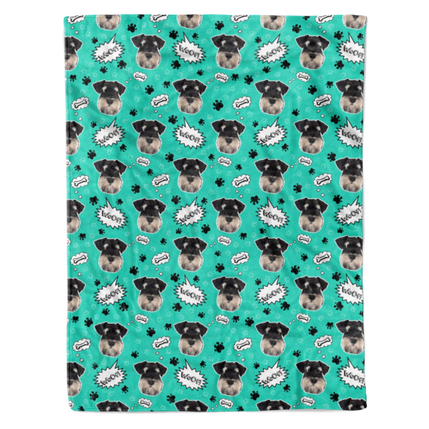 Woof Dog Personalized Blanket