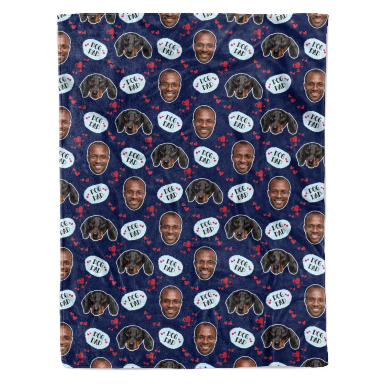 Dog Dad Personalized Blanket