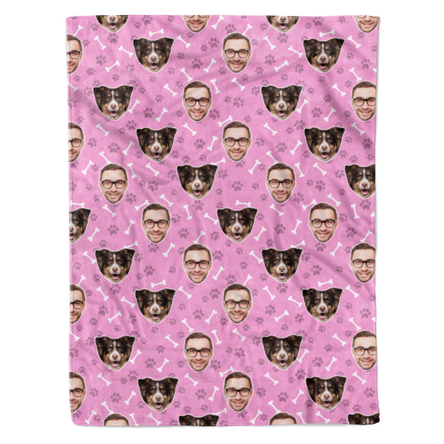 Dog & Owner Personalized Blanket