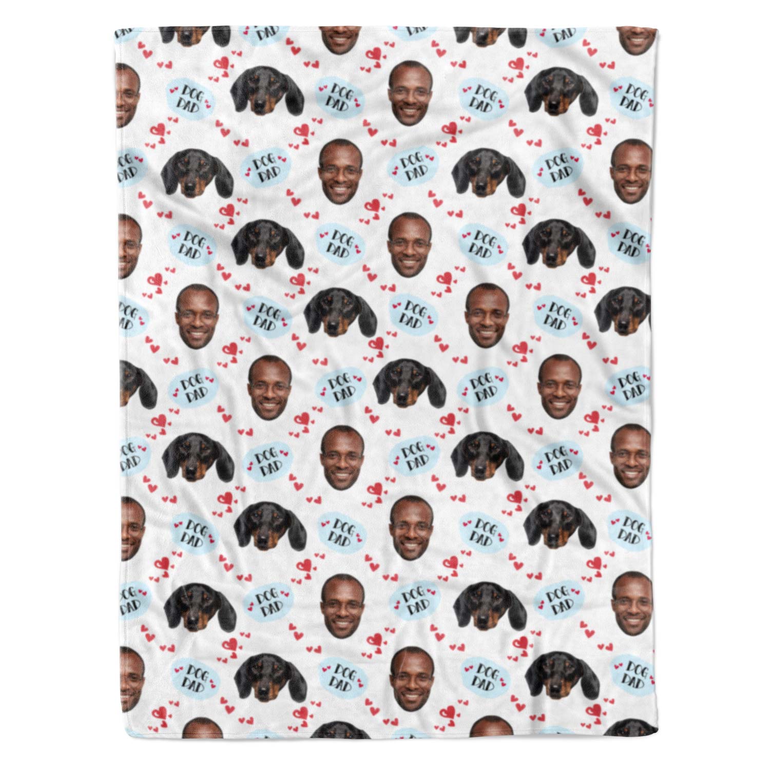 Dog Dad Personalized Blanket