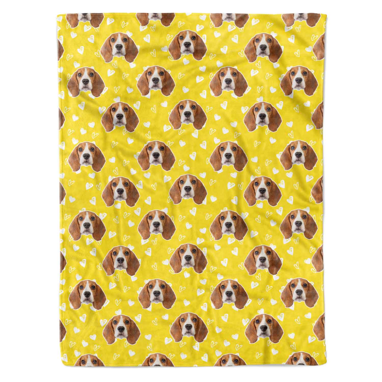 Dog Hearts Personalized Blanket