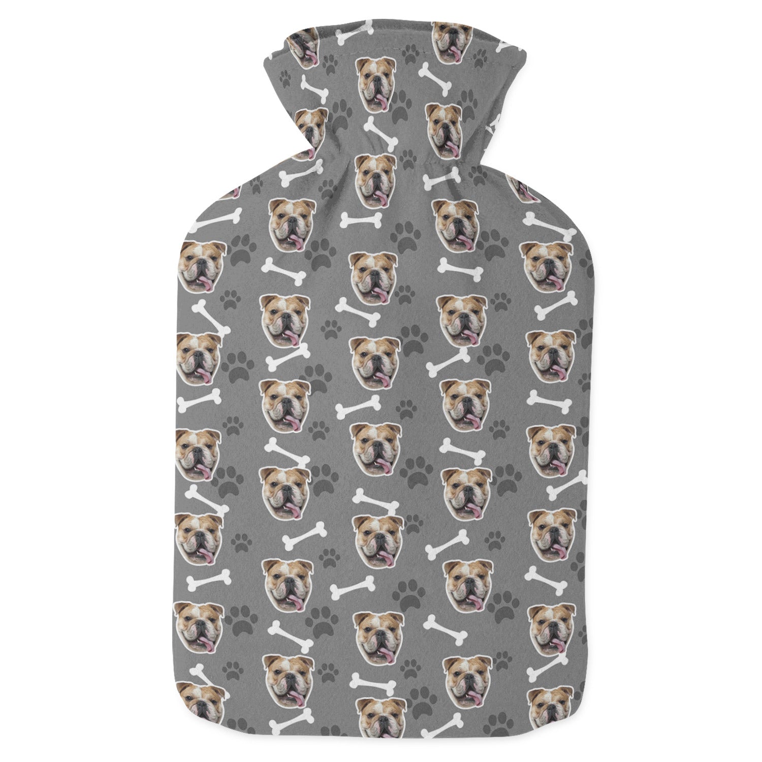 personalized sausage dog hot water bottle