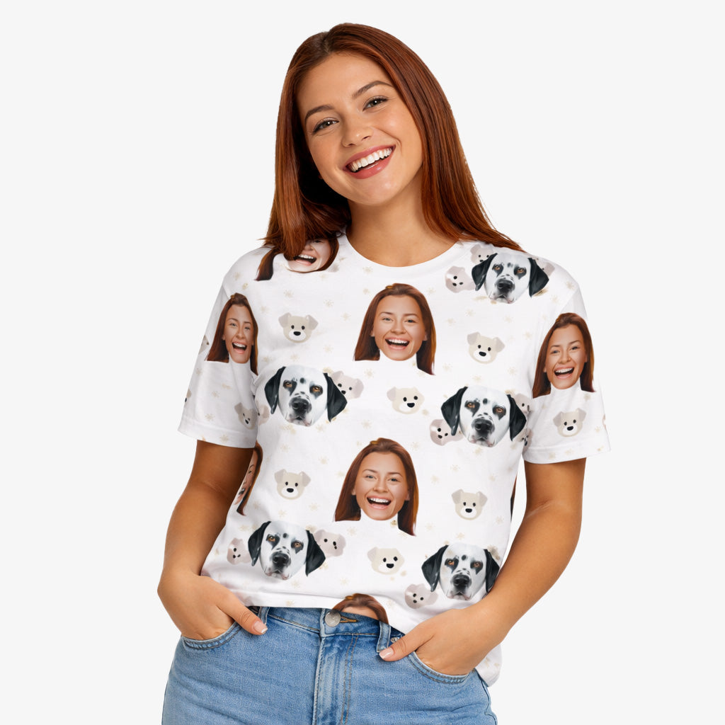 Cute Dog Faces Personalized T-Shirt