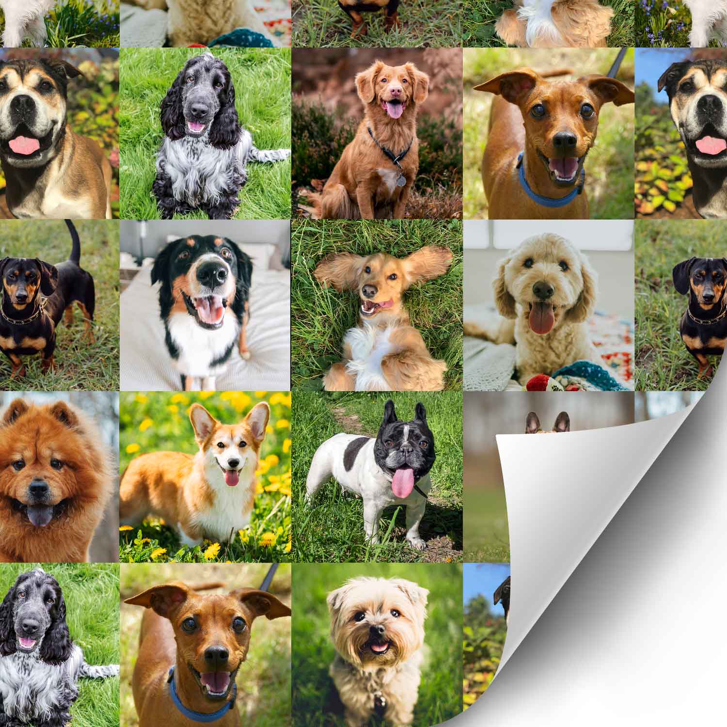 Your Dog Photo Collage Custom Wrapping Paper