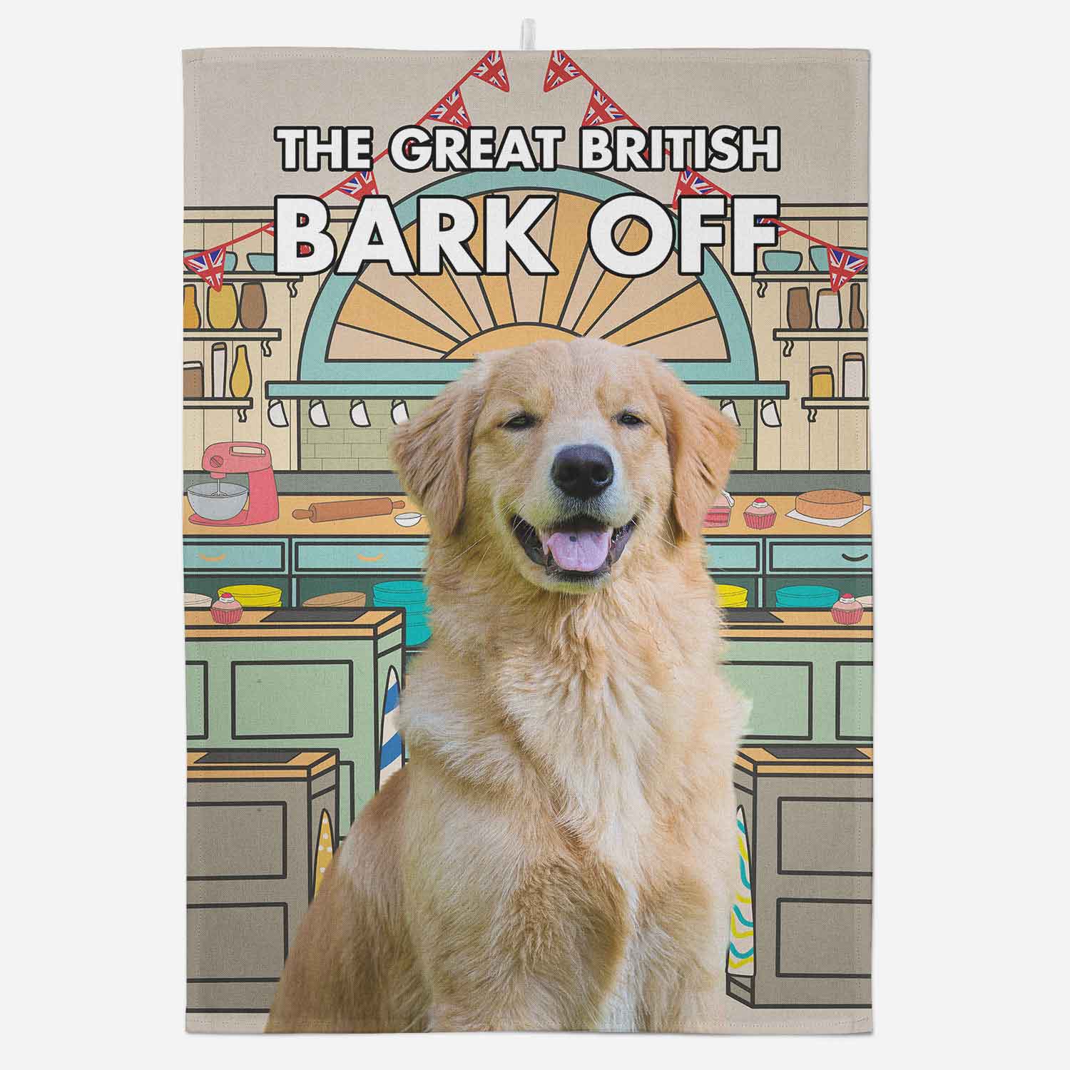 Great British Bark Off Personalized Dog Dish Towel
