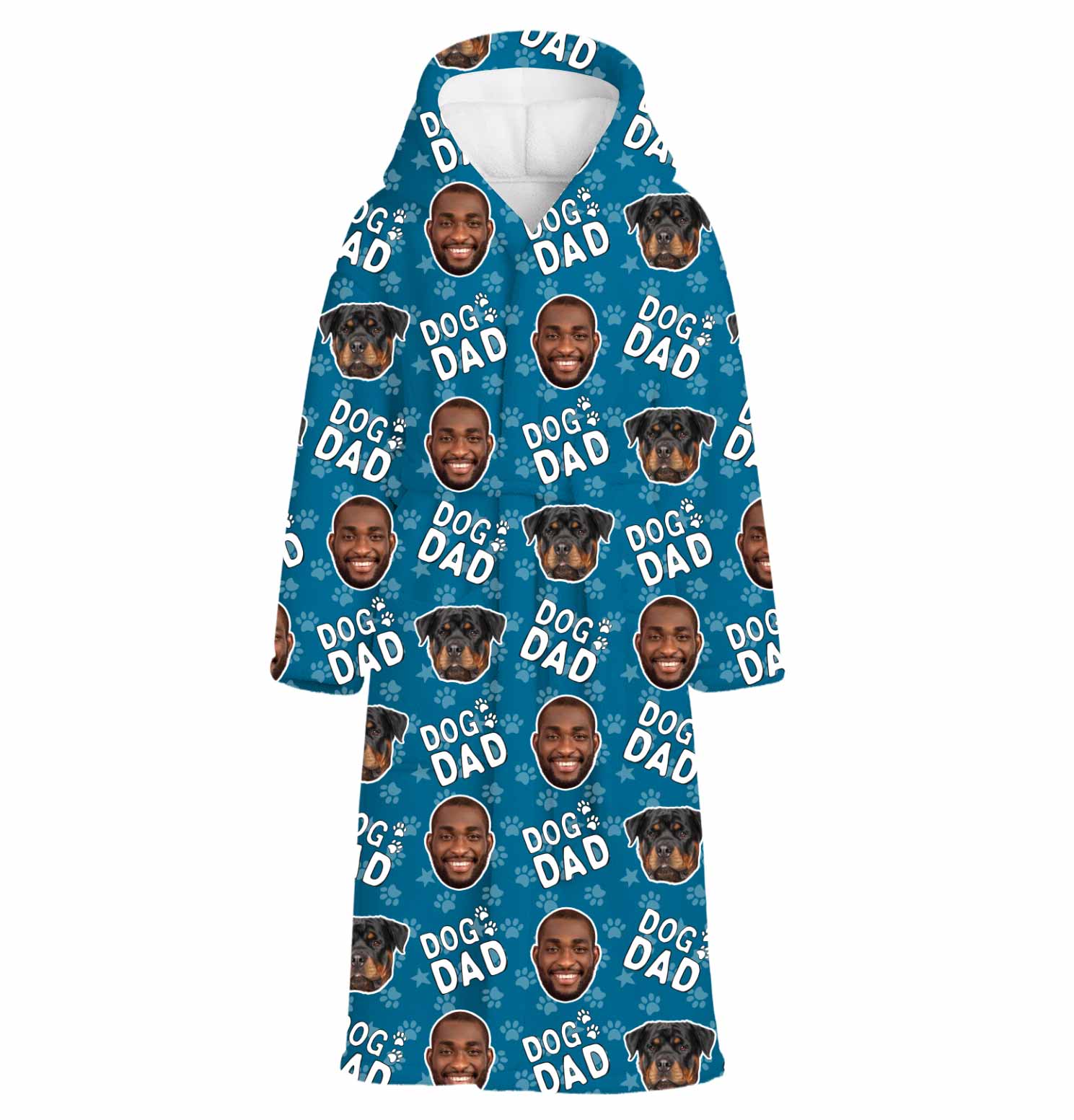 Dog Dad Personalized Bathrobe