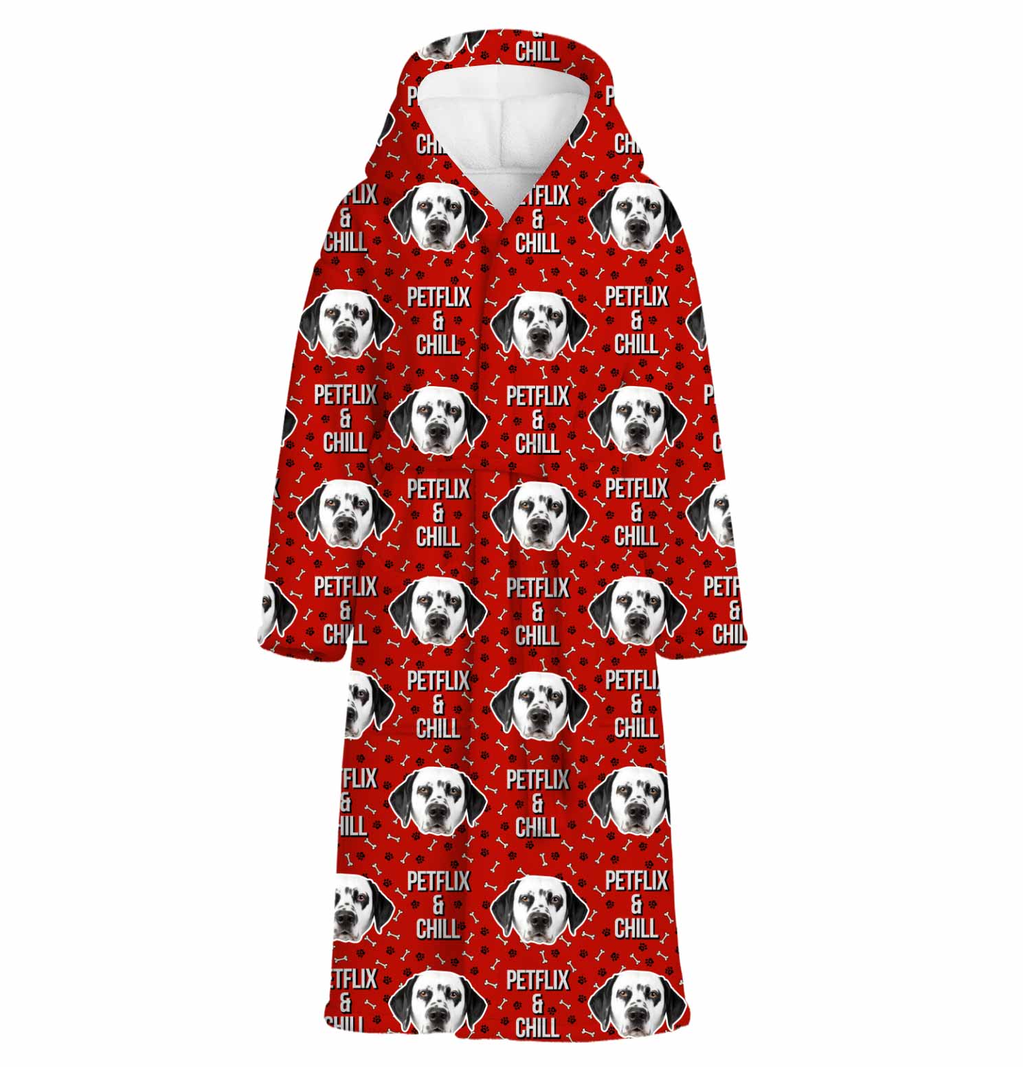 Petflix and Chill Personalized Bathrobe