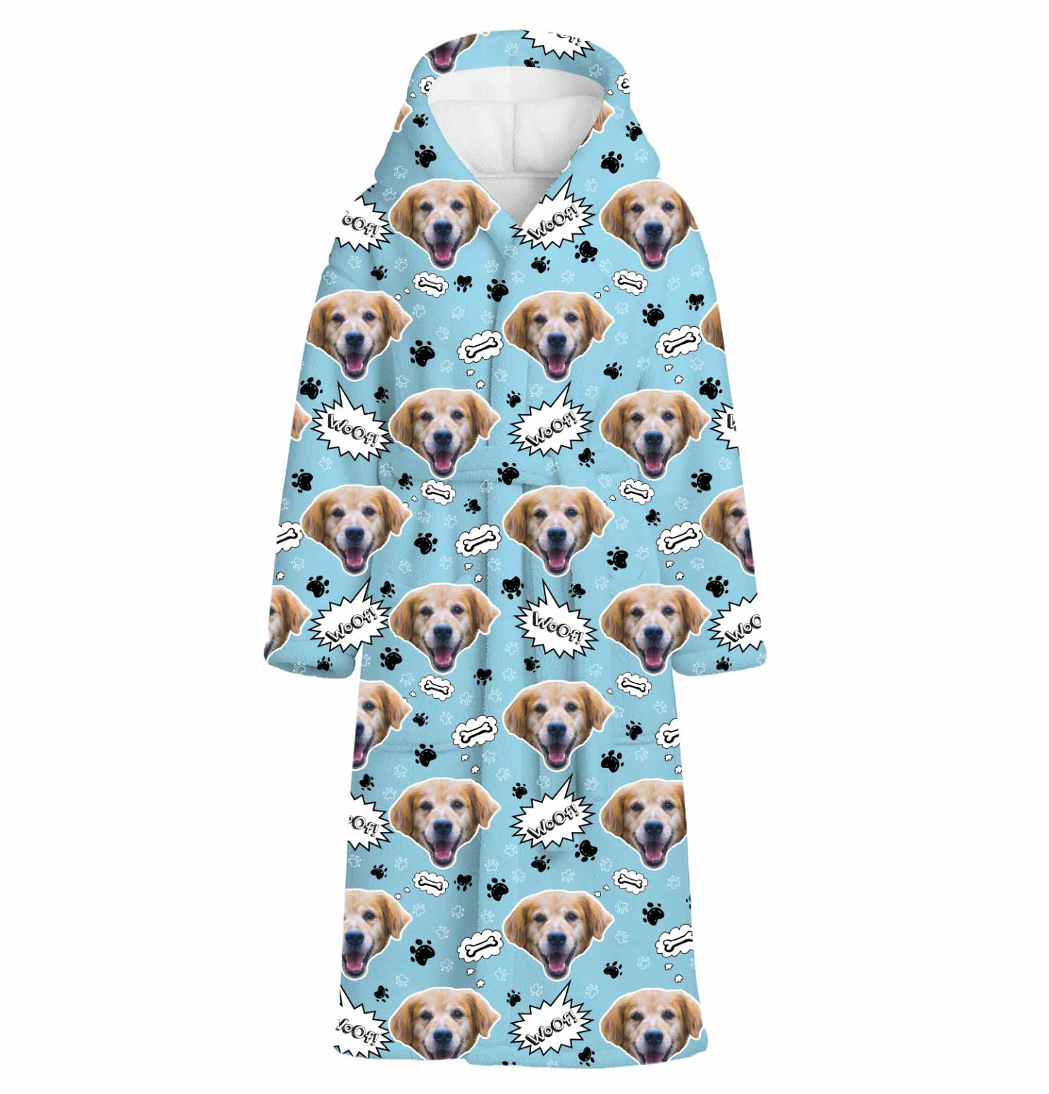 Woof Dog Personalized Bathrobe