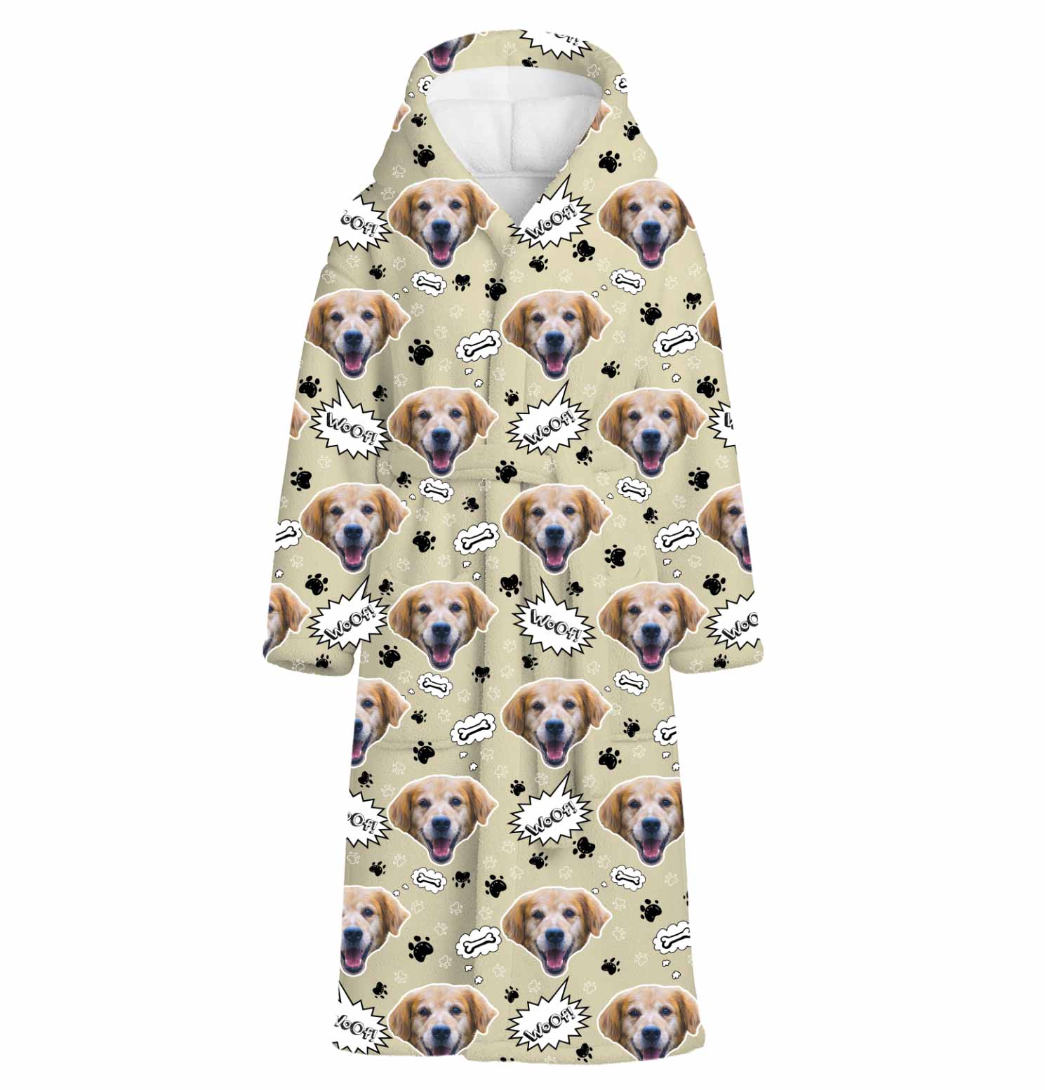 Woof Dog Personalized Bathrobe