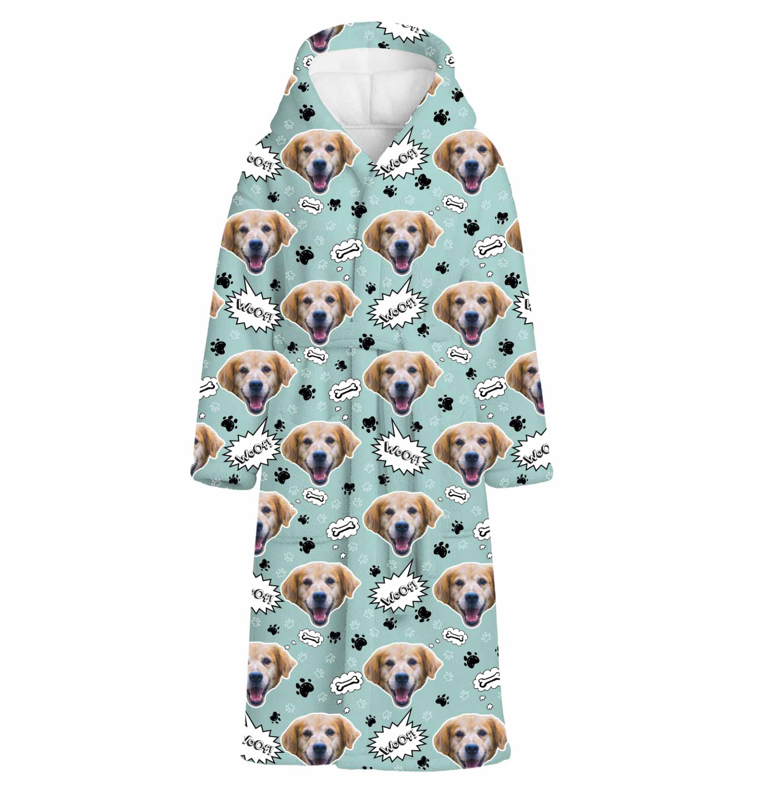 Woof Dog Personalized Bathrobe