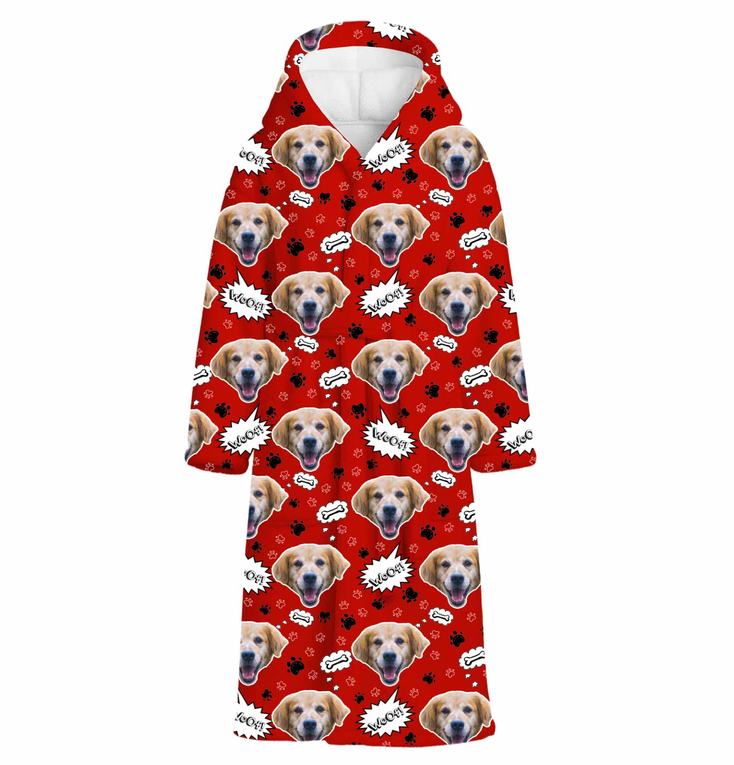 Woof Dog Personalized Bathrobe
