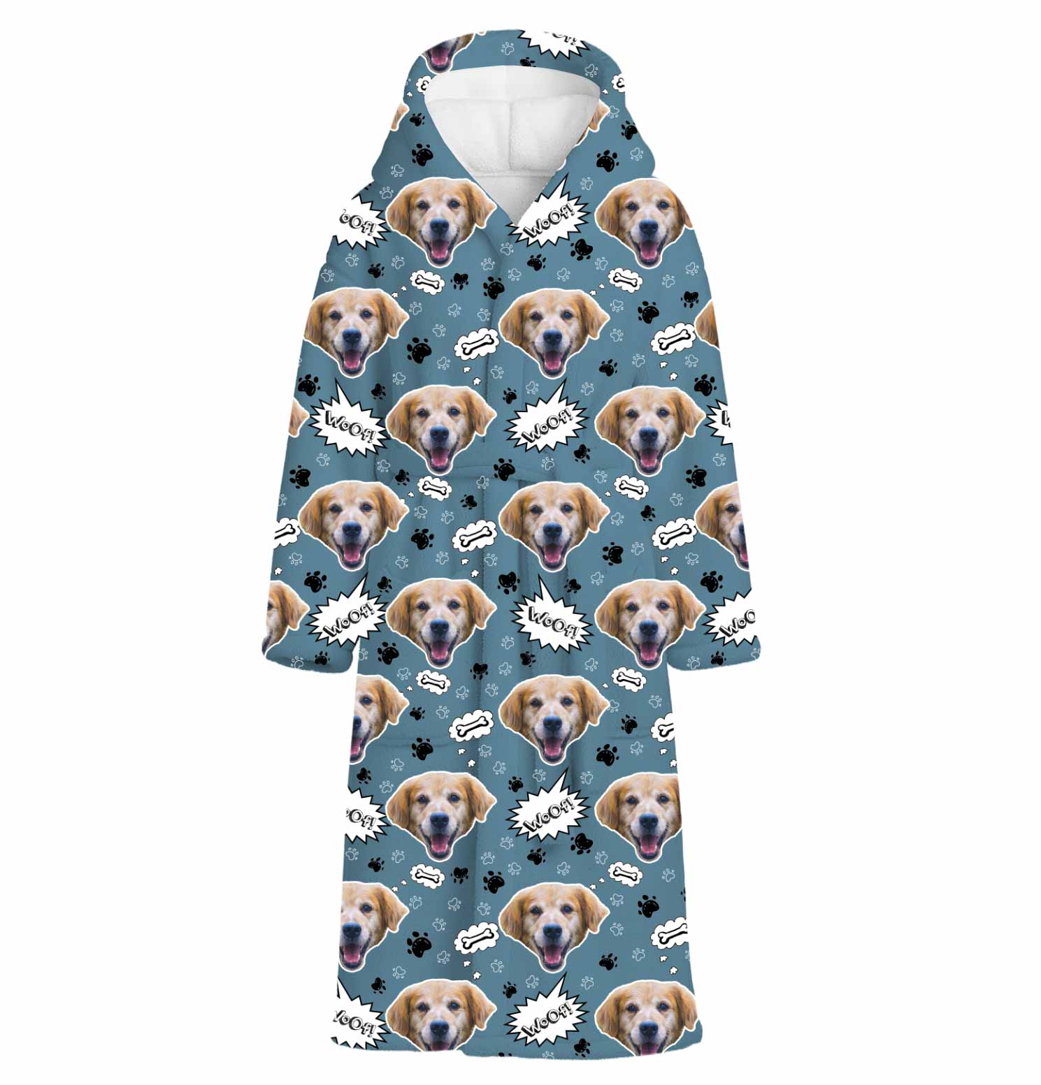 Woof Dog Personalized Bathrobe