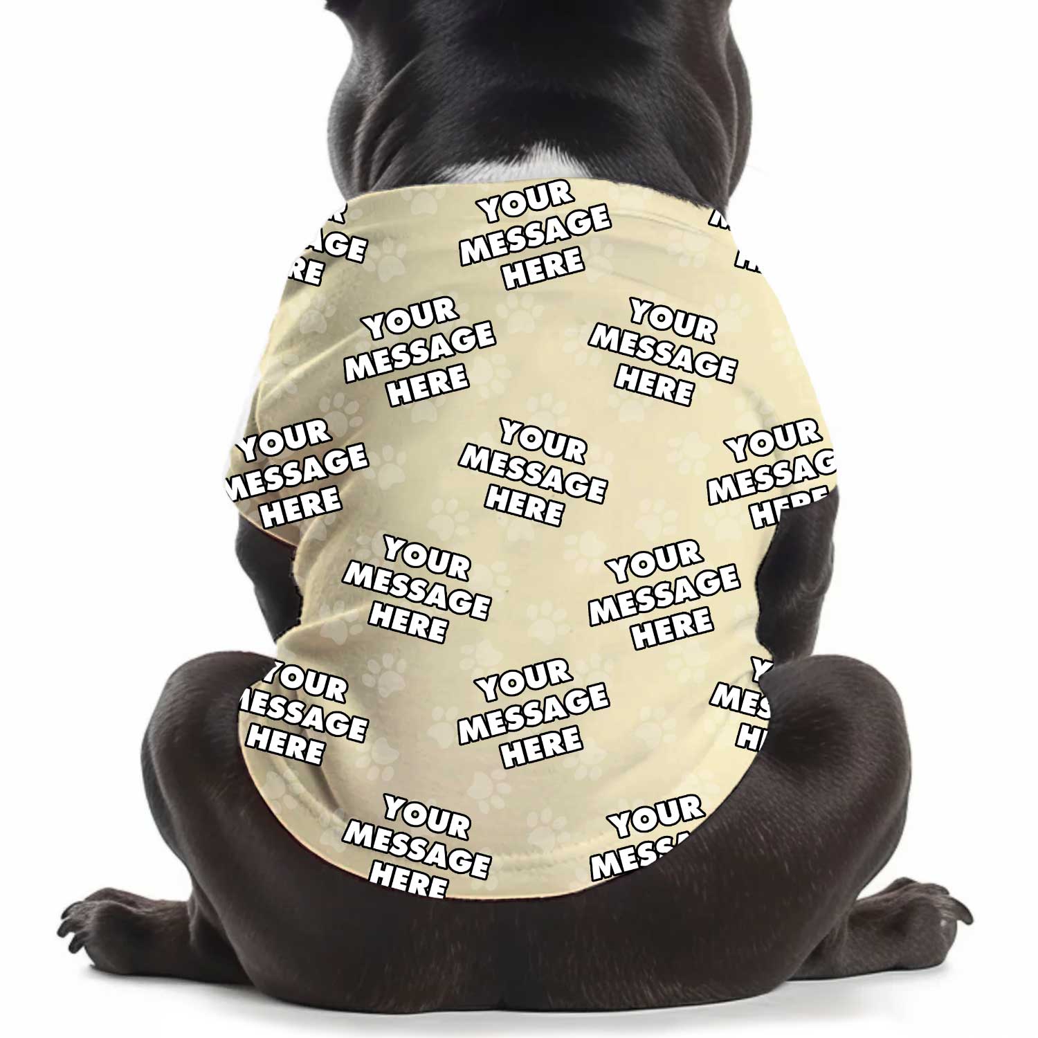 Your Message Personalized Dog T Shirt