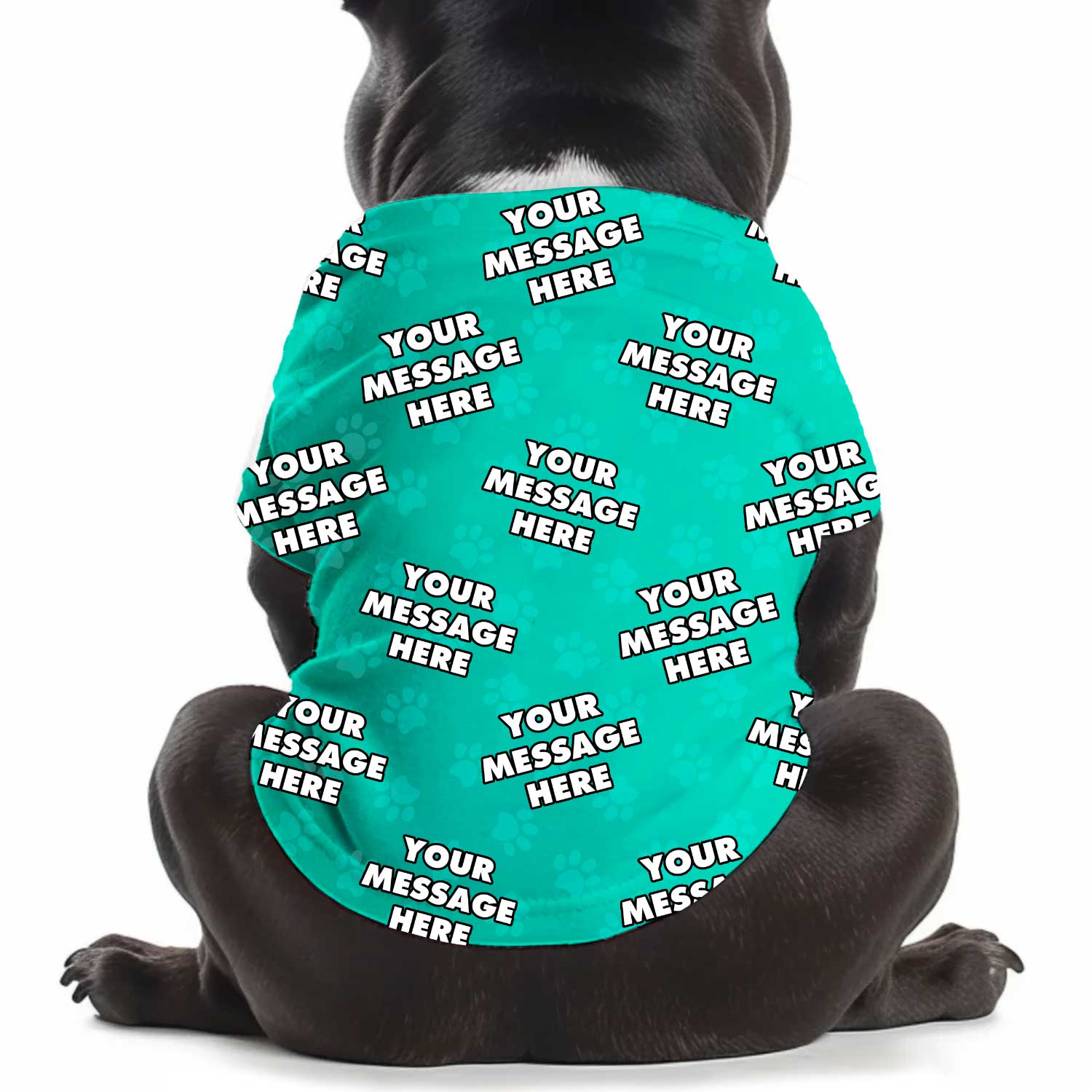 Your Message Personalized Dog T Shirt