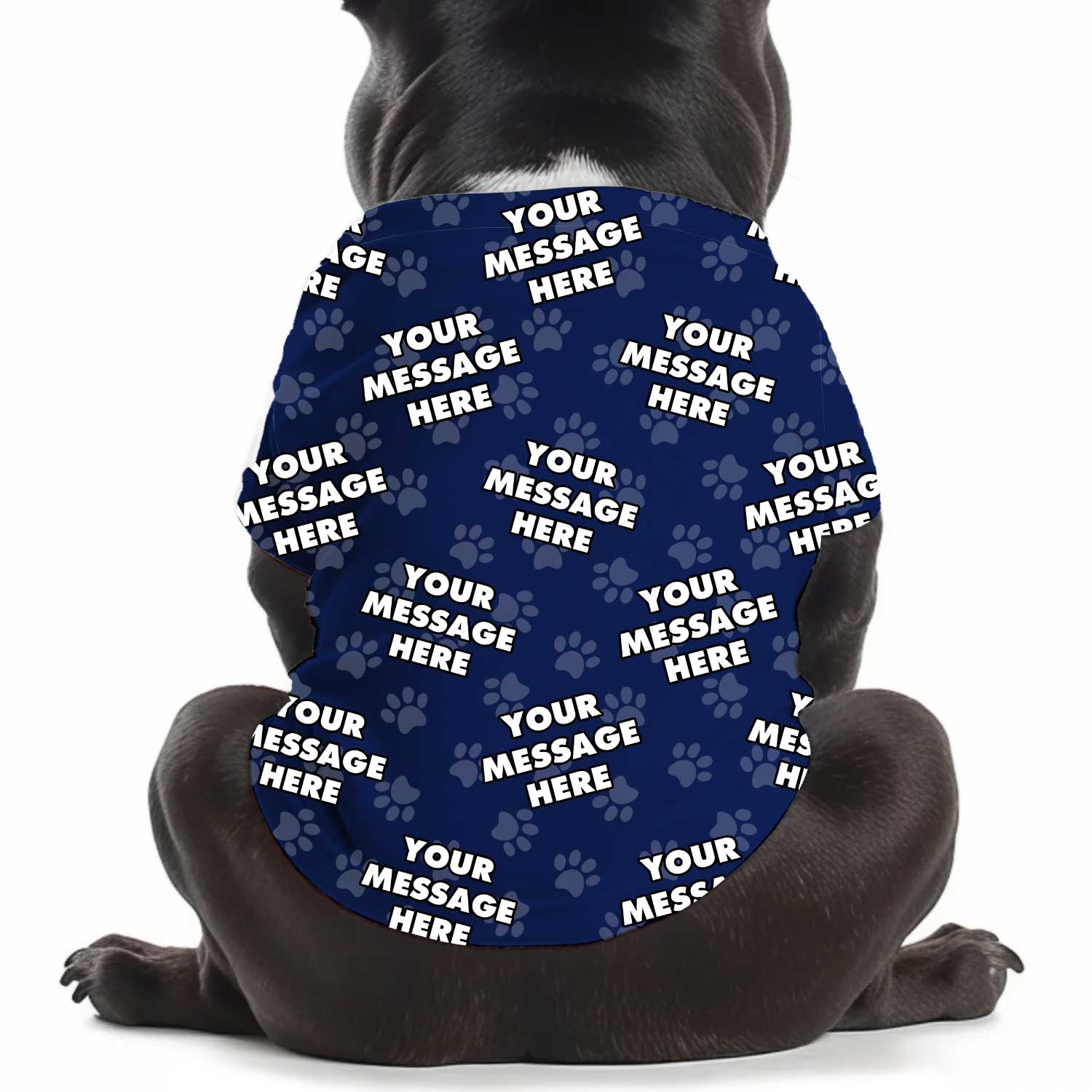 Your Message Personalized Dog T Shirt