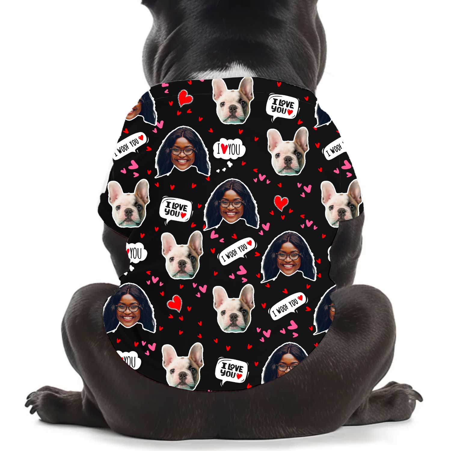 I Wuff You Personalized Dog T Shirt