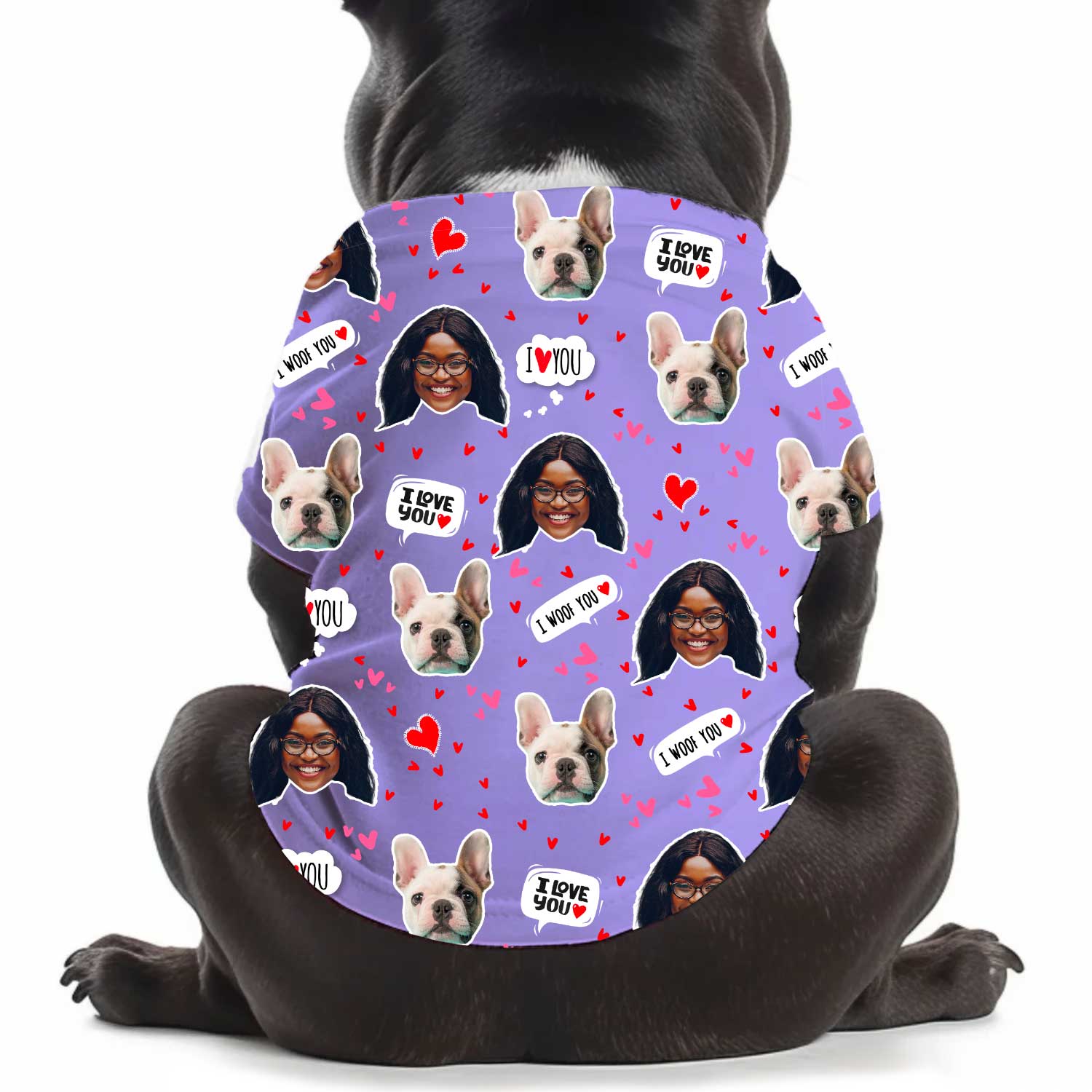 I Wuff You Personalized Dog T Shirt