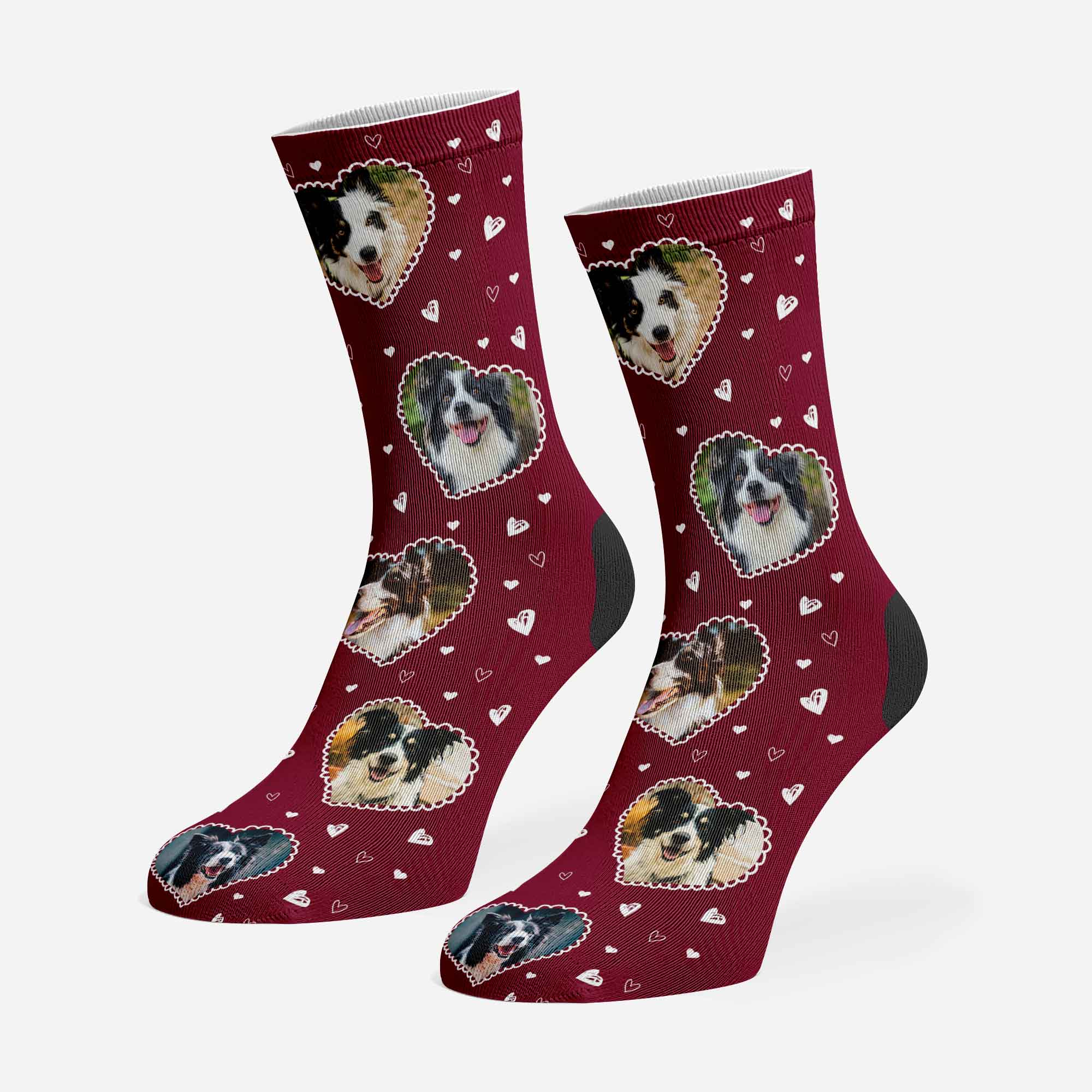 Love Pattern Doodle Socks