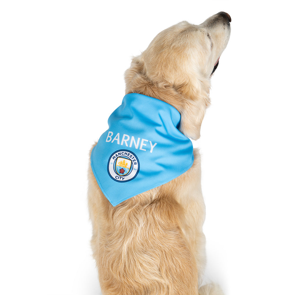 Personalized Man City Dog Bandana