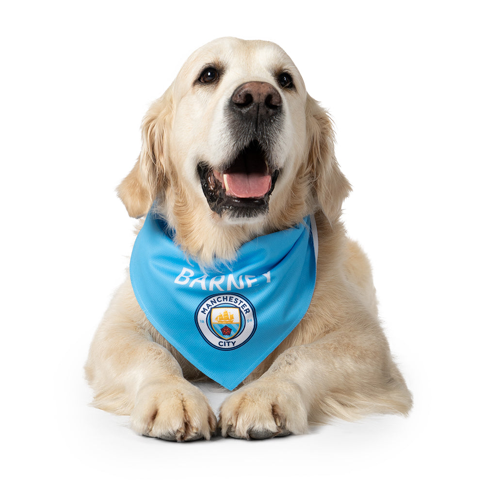 Personalized Man City Dog Bandana