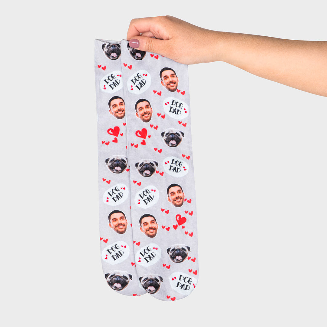 Dog Dad Photo Socks