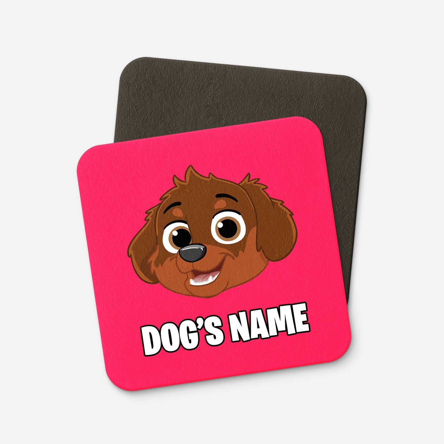 Your Dog Cartoon Personalized Coasters