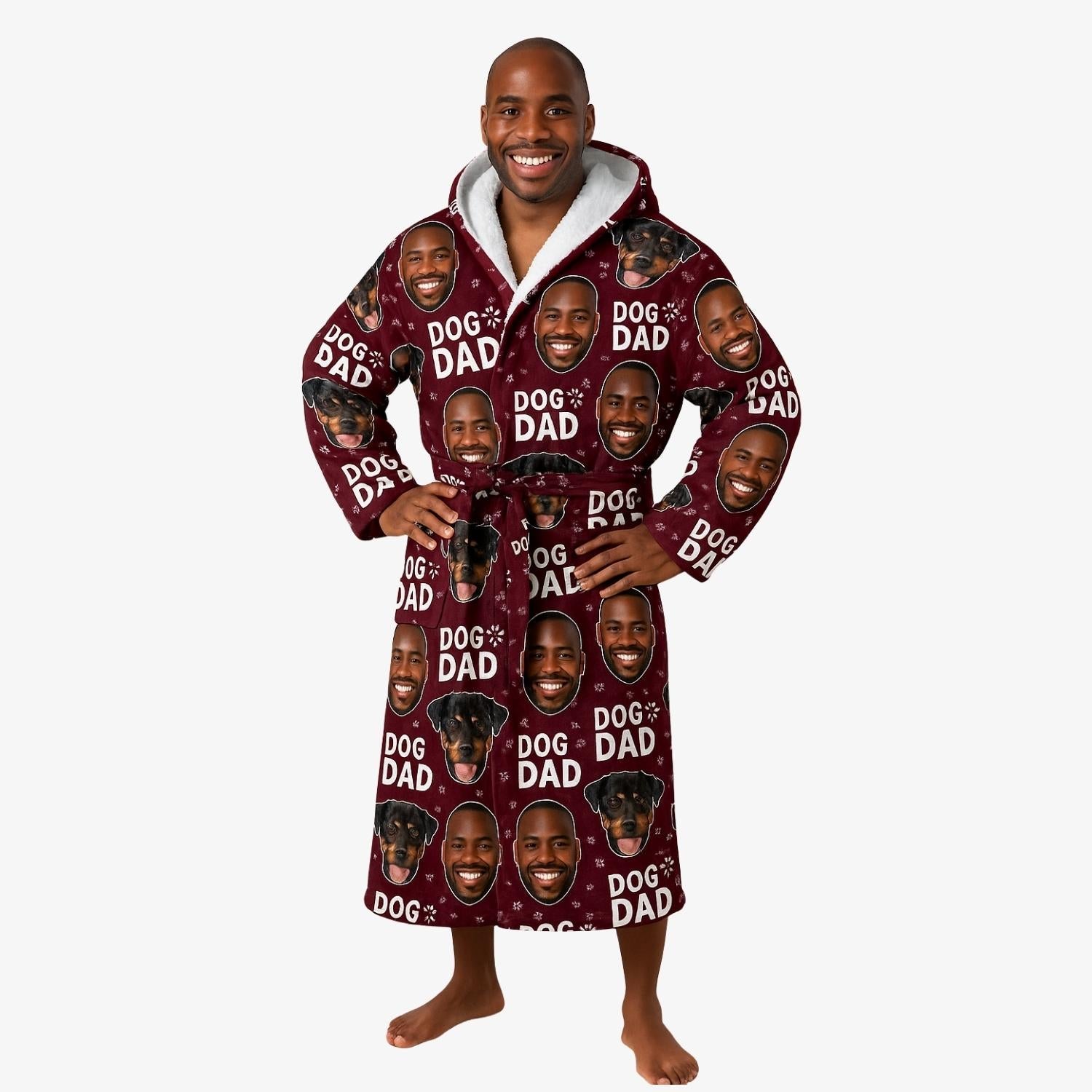 funny personalized bathrobe for him or any dog lover