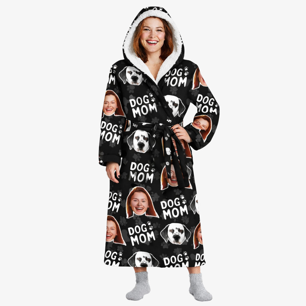 Dog Mom Personalized Bathrobe